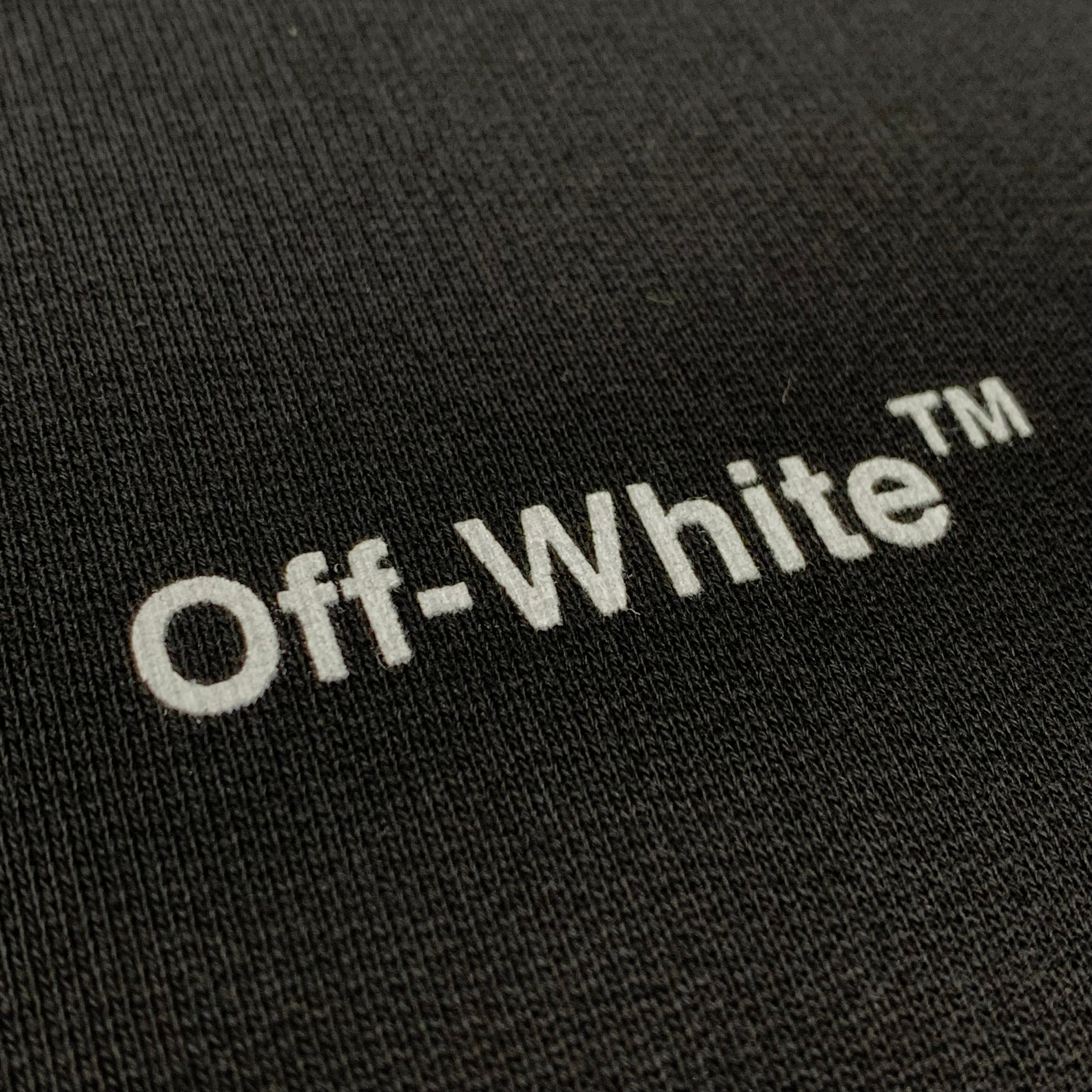 Off White Large Sweatshirt Diag Black Crewneck Virgil Abloh