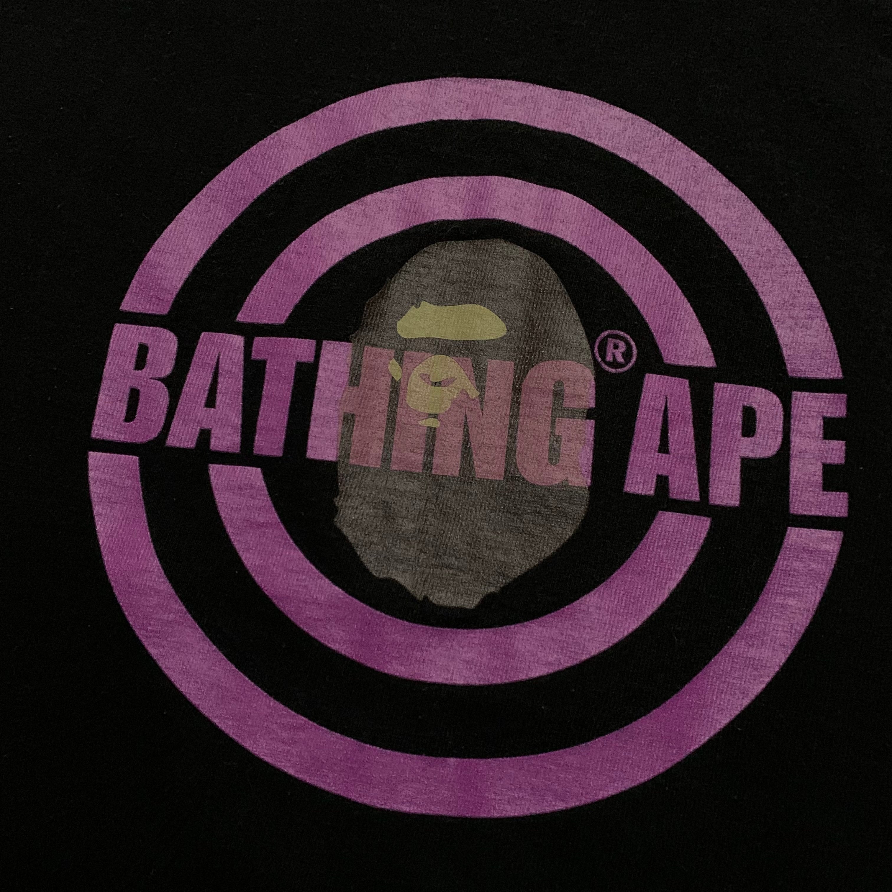 Bape Medium A Bathing Ape Black Tee Vintage