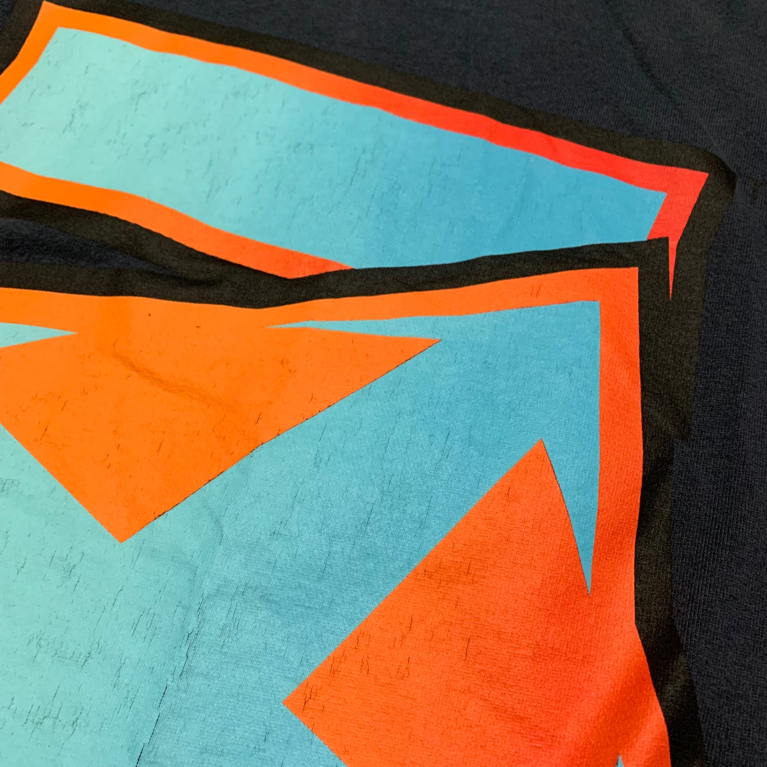 Off White Medium Lighting Arrows Blue Tee Virgil Abloh