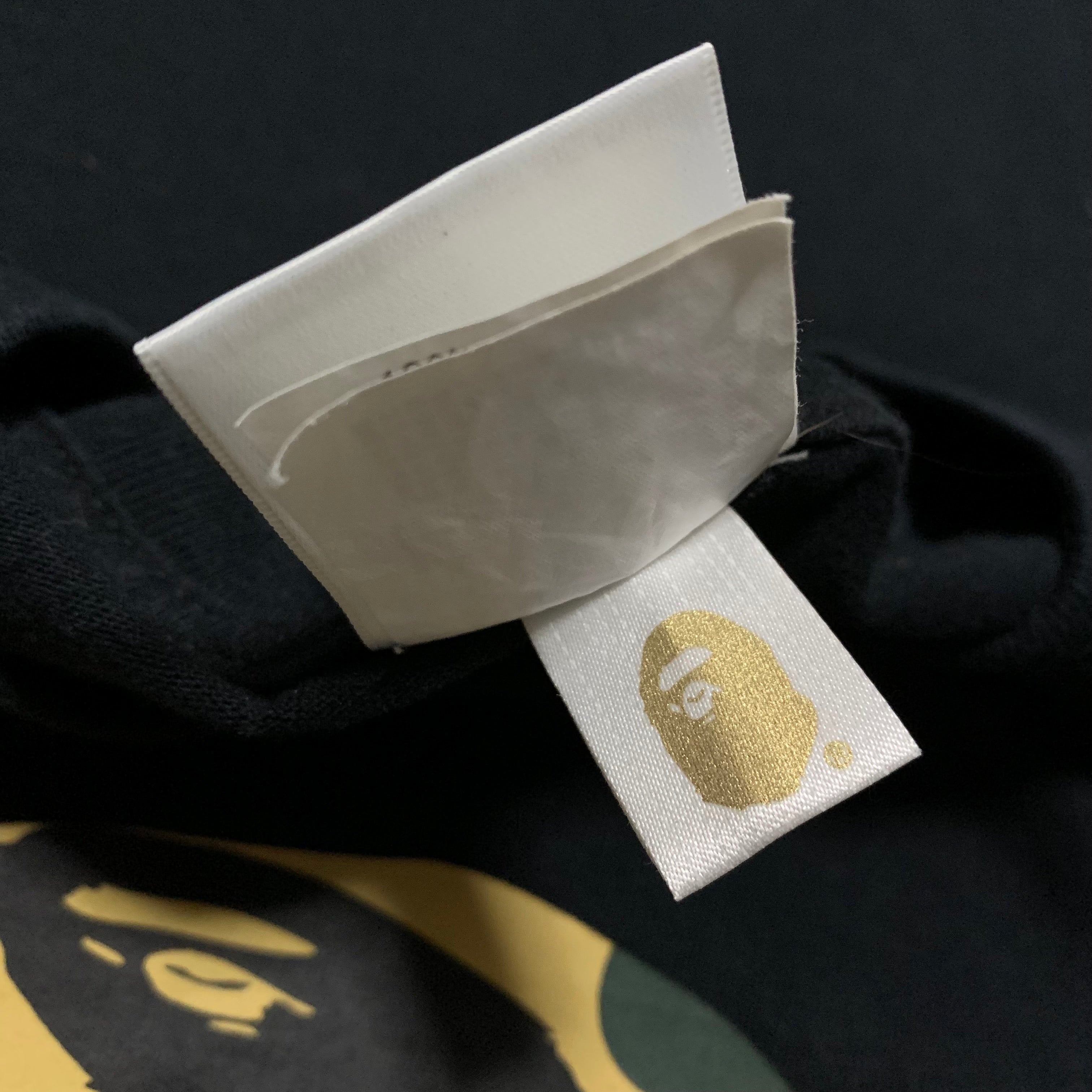 Bape Medium Big Ape Head 1st Camo Black Tee