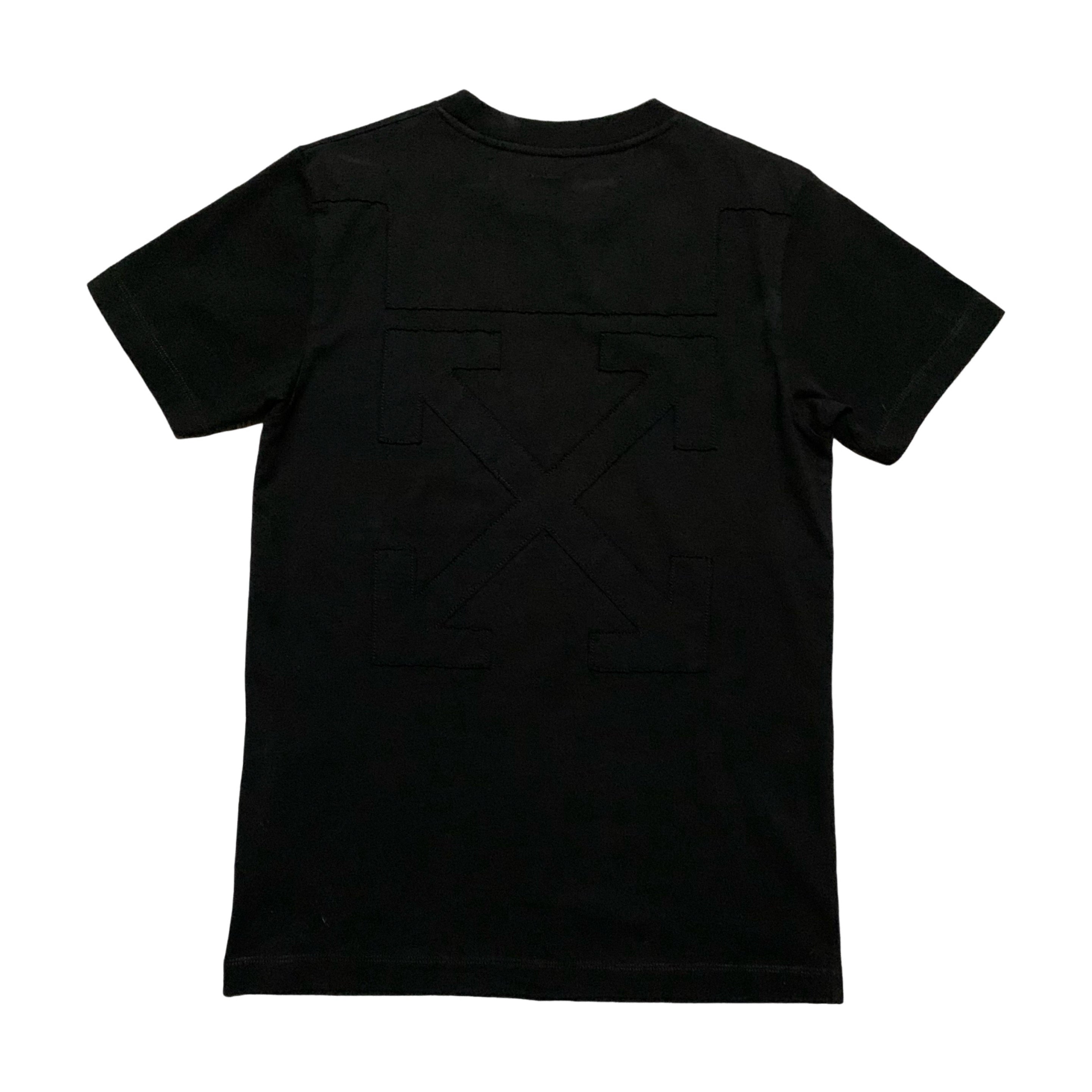 Off White Small Arrows Graphic Black Tee Virgil Abloh (OMAA027R20185032)