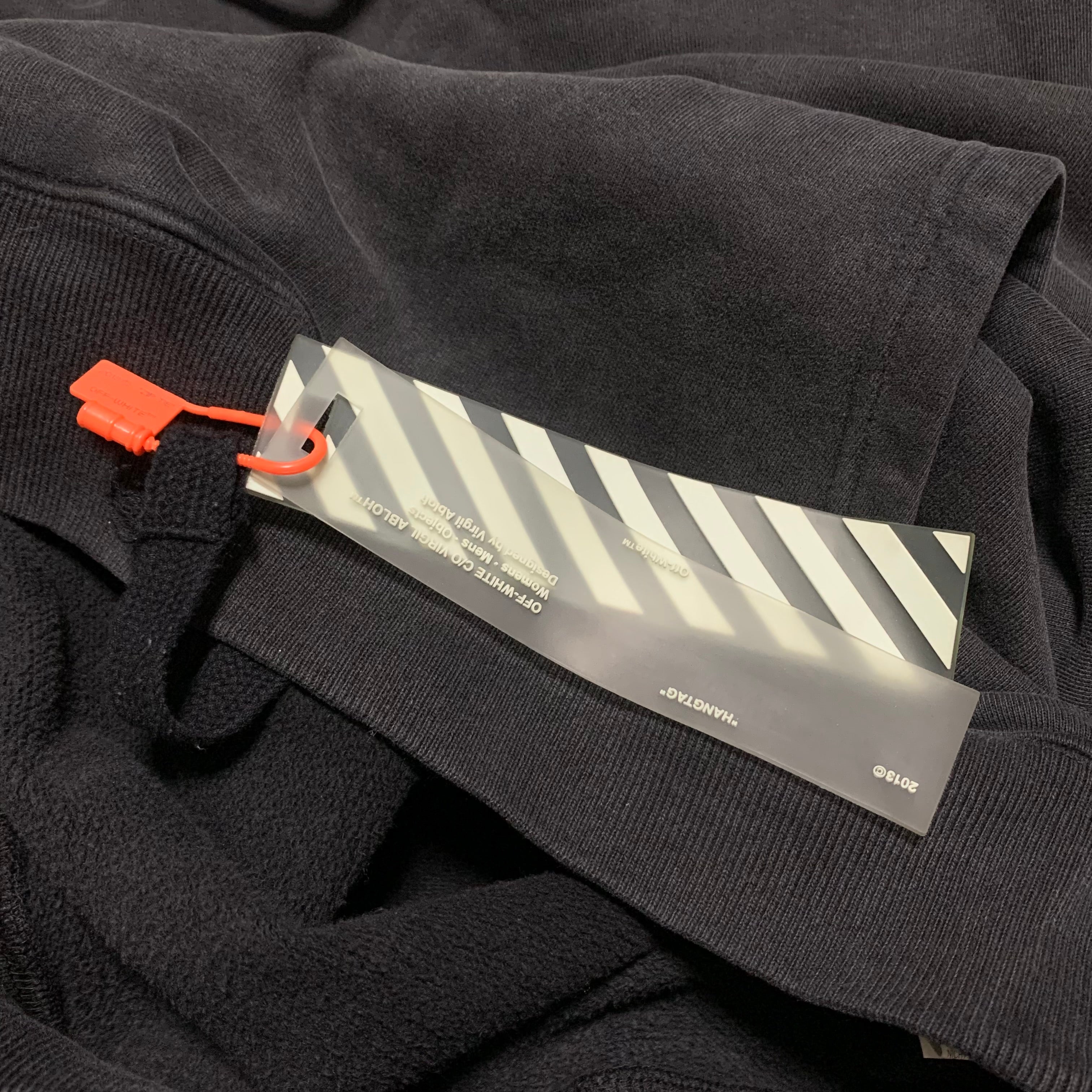 Off White Small Hand Logo Off Black Hoodie Virgil Abloh 2020
