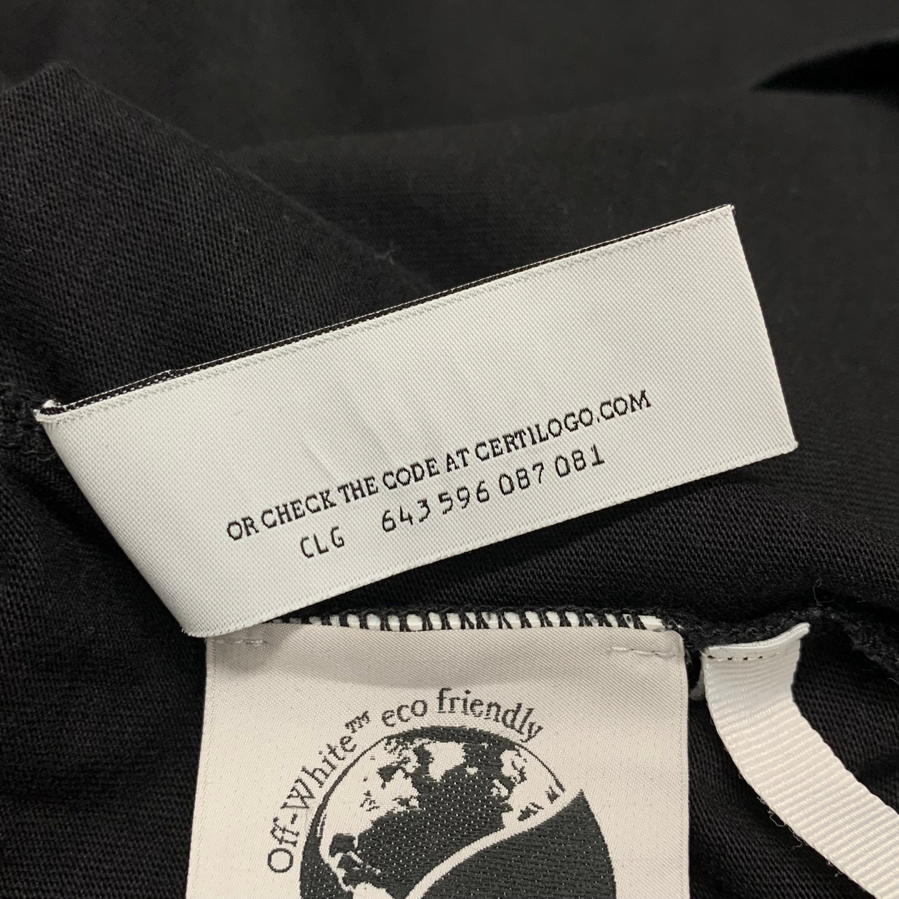Off White Medium Tee Paint Marker Arrows Black T-Shirt Virgil Abloh