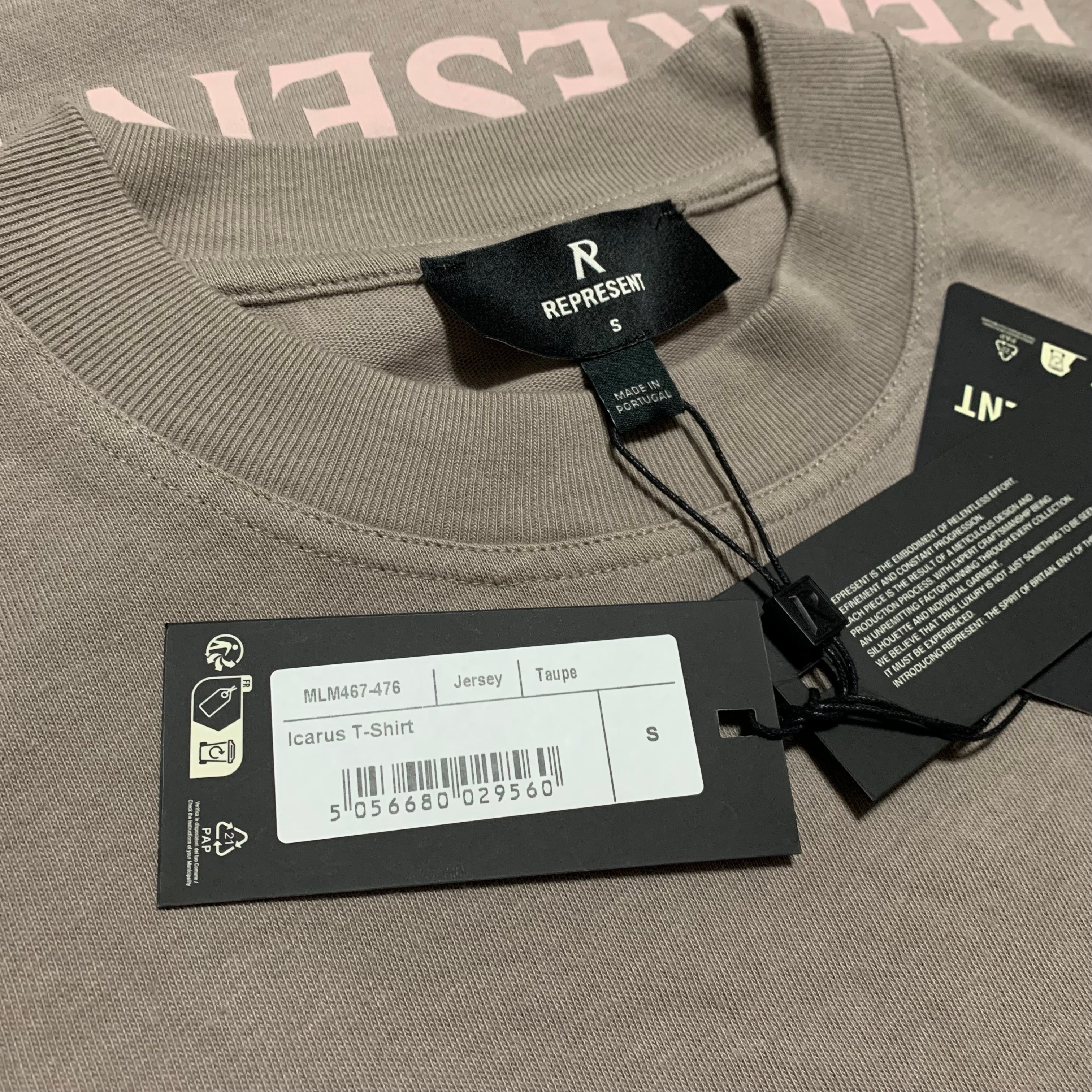 Represent Small Icarus Taupe Tee