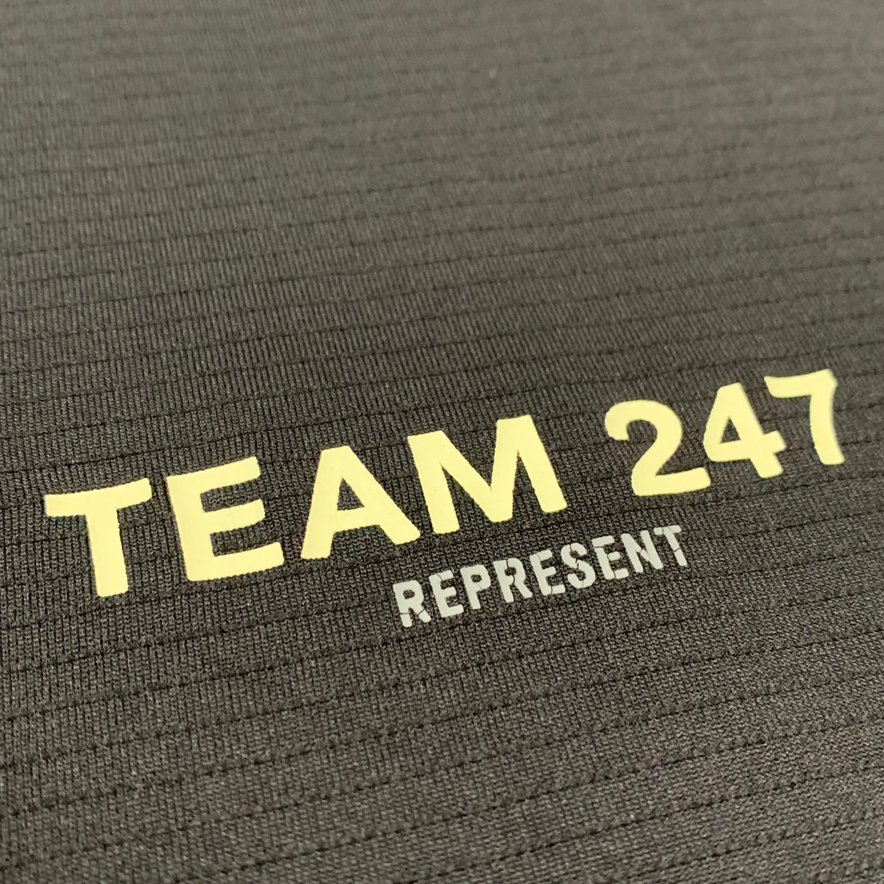 Represent Medium Tee Team 247 Jet Black Gym T-Shirt