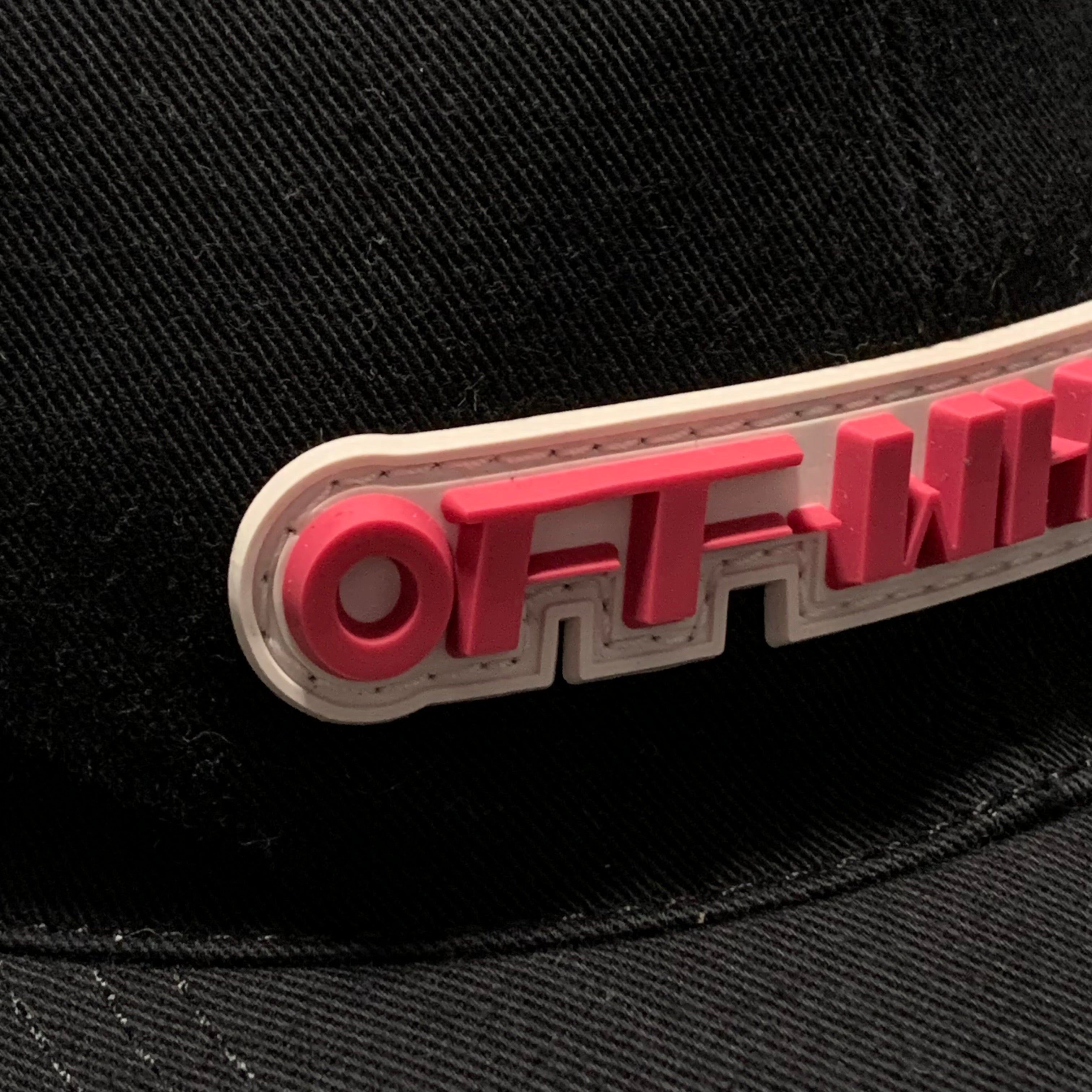 Off White Cap Baseball Cap Black Logo Graphic Virgil Abloh