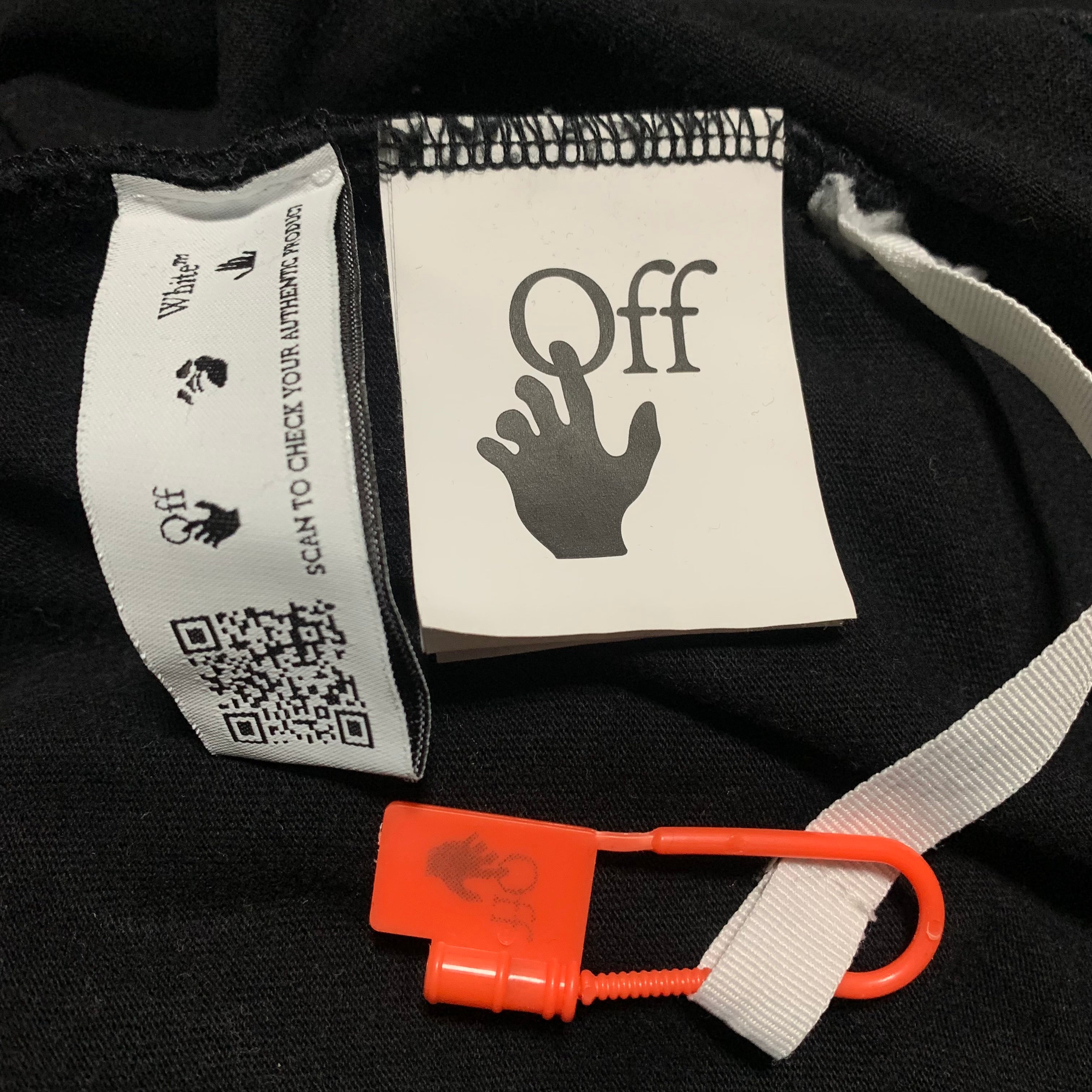 Off White Small Degrade Arrows Black Long Sleeve Tee Virgil Abloh