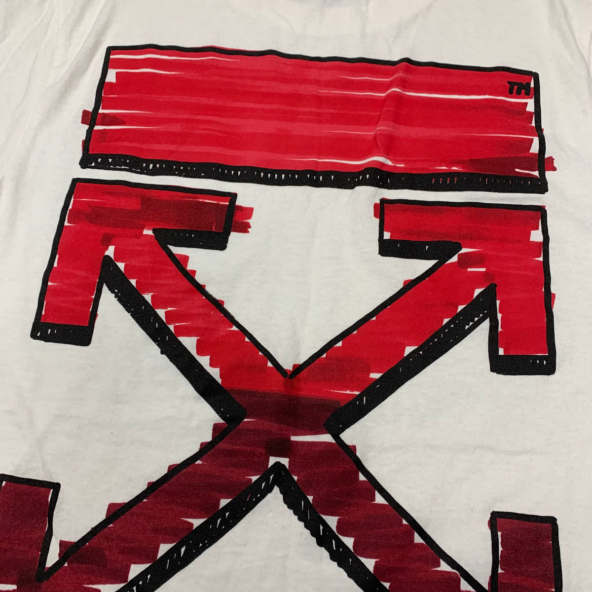 Off White Small Tee Marker Arrows White T-Shirt Virgil Abloh