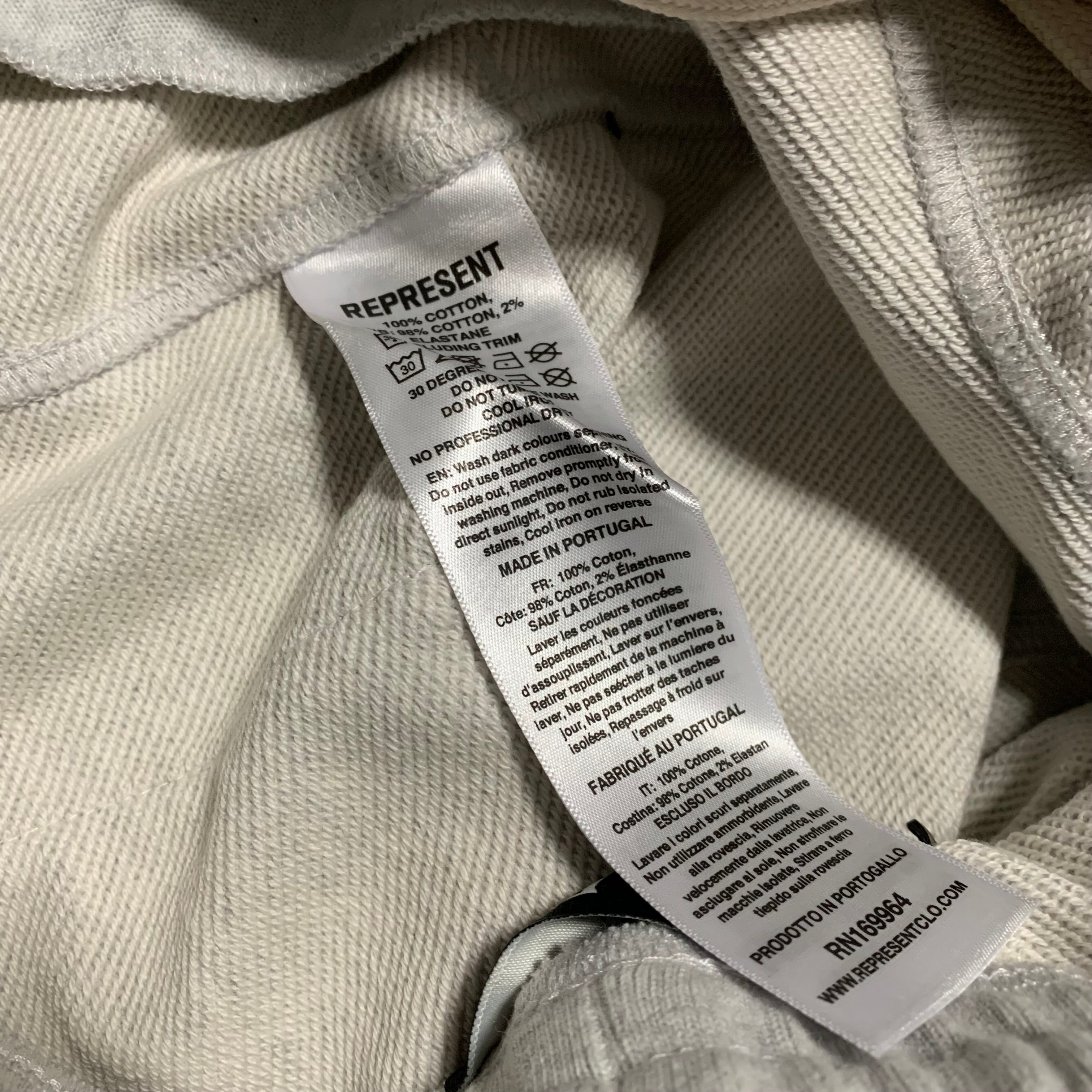 Represent Small Shorts Initial Sweatshirts Ice Grey Marl