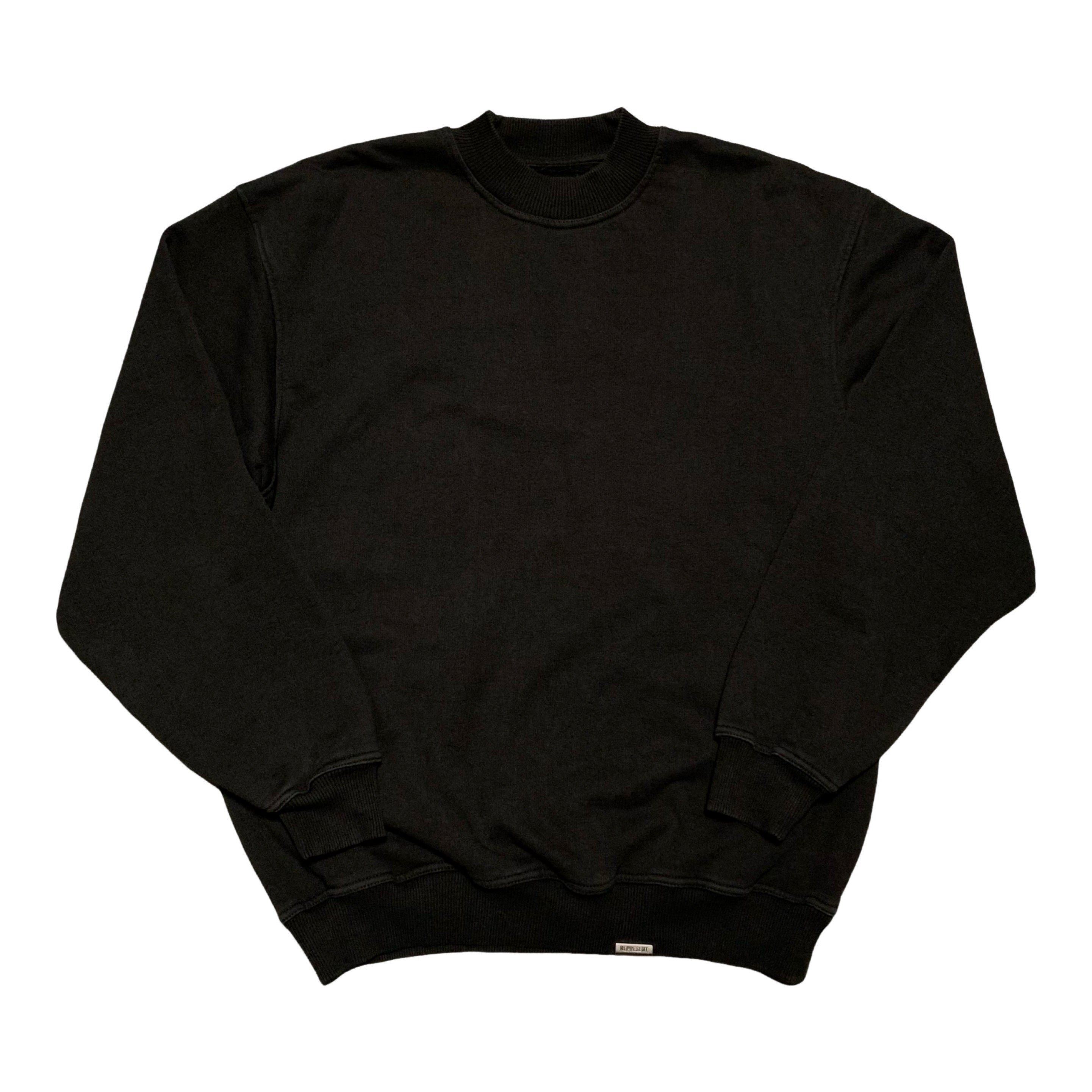 Represent XS Blanks Sweater Vintage Black Sweatshirt Crewneck