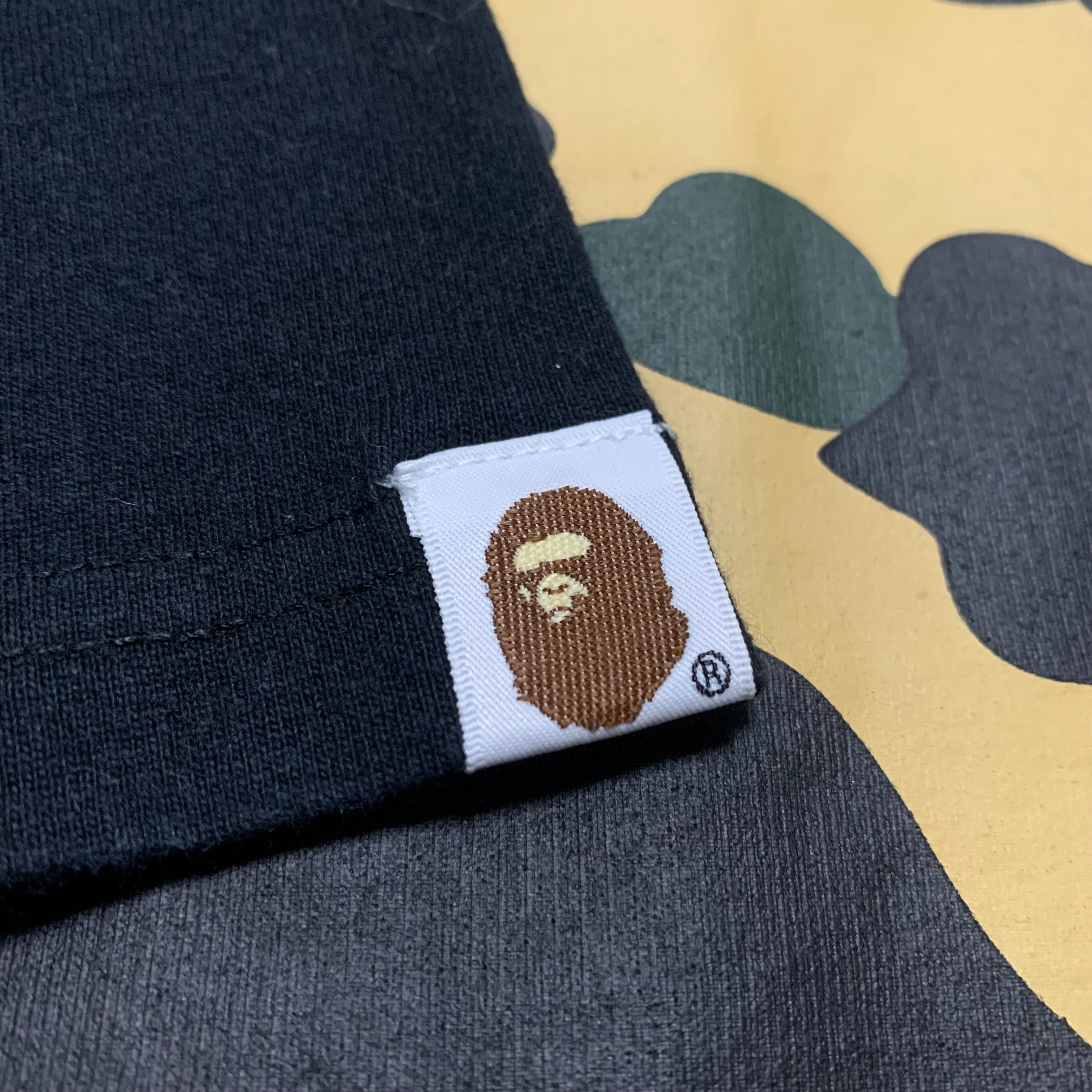 Bape Small 1st Camo Graphic Black Tee A Bathing Ape