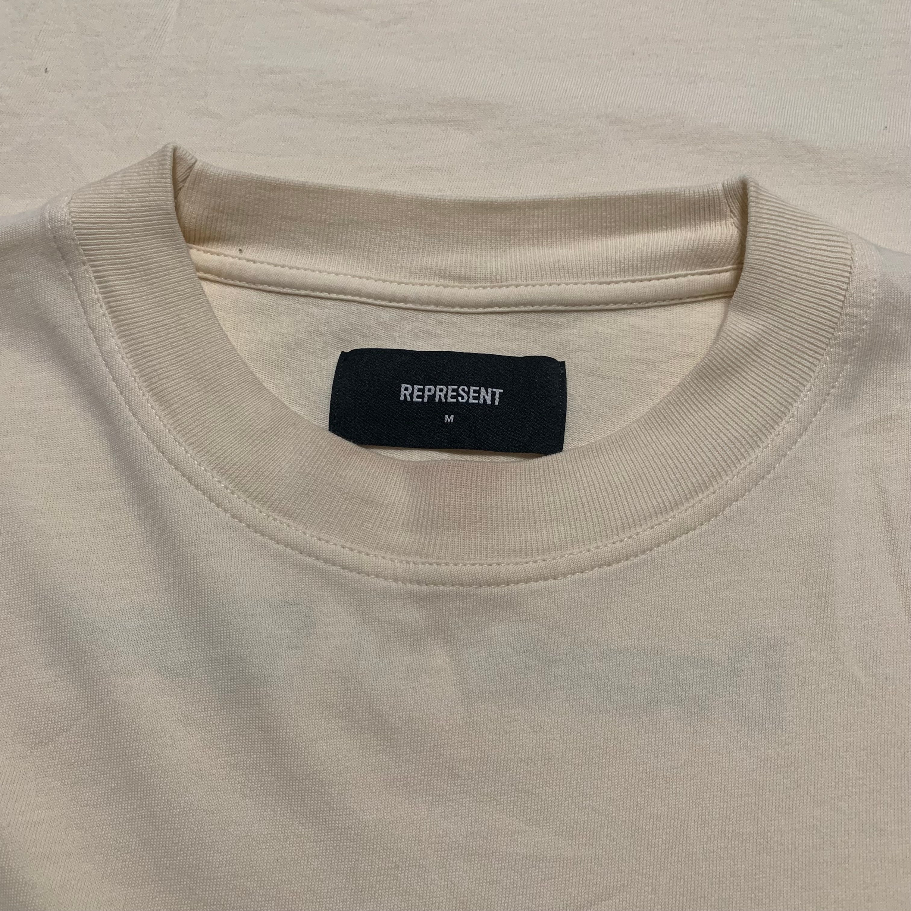 Represent Medium Decade Of Speed Cream White Tee