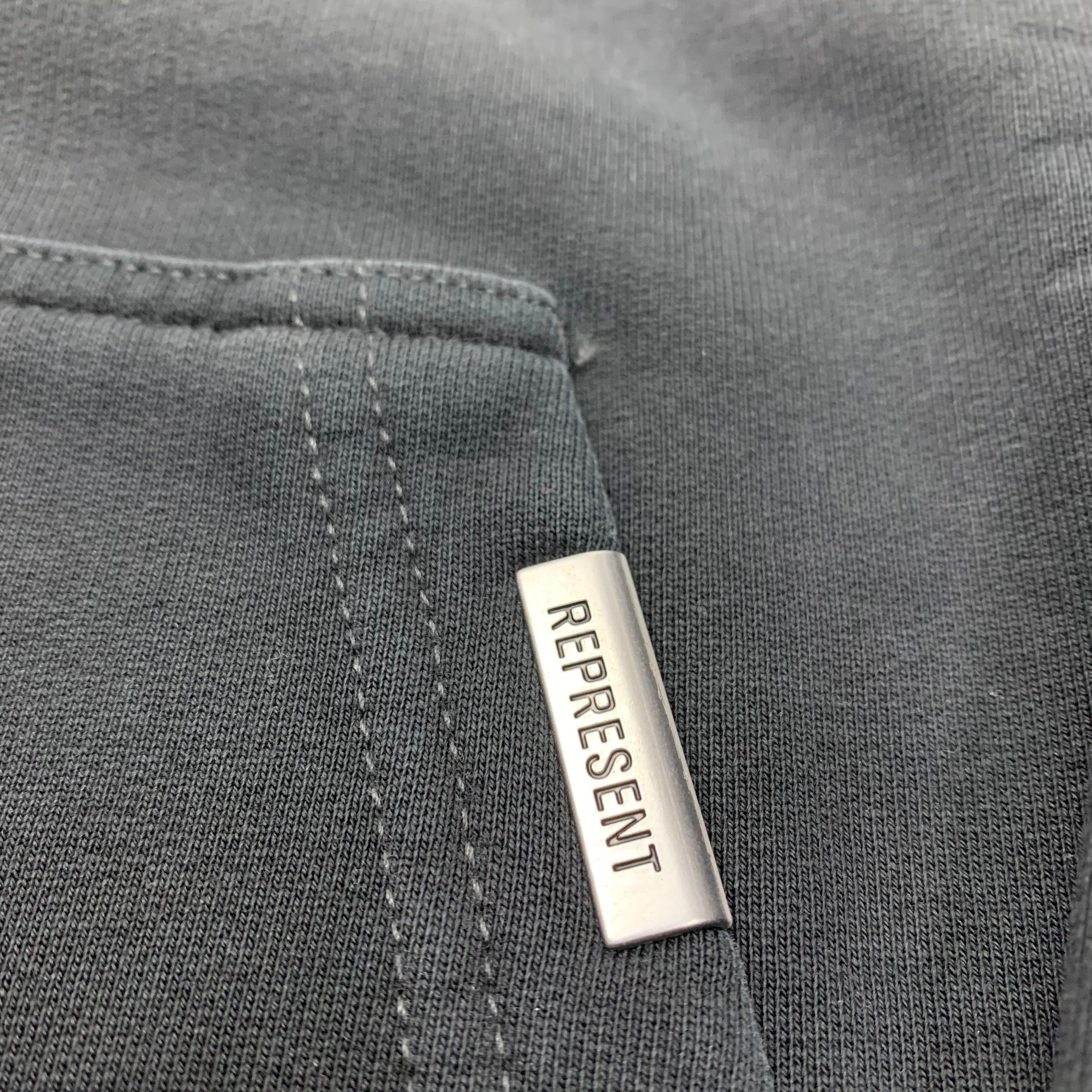 Represent XS Hoodie Out Of The Shadows Stained Black Hoodie