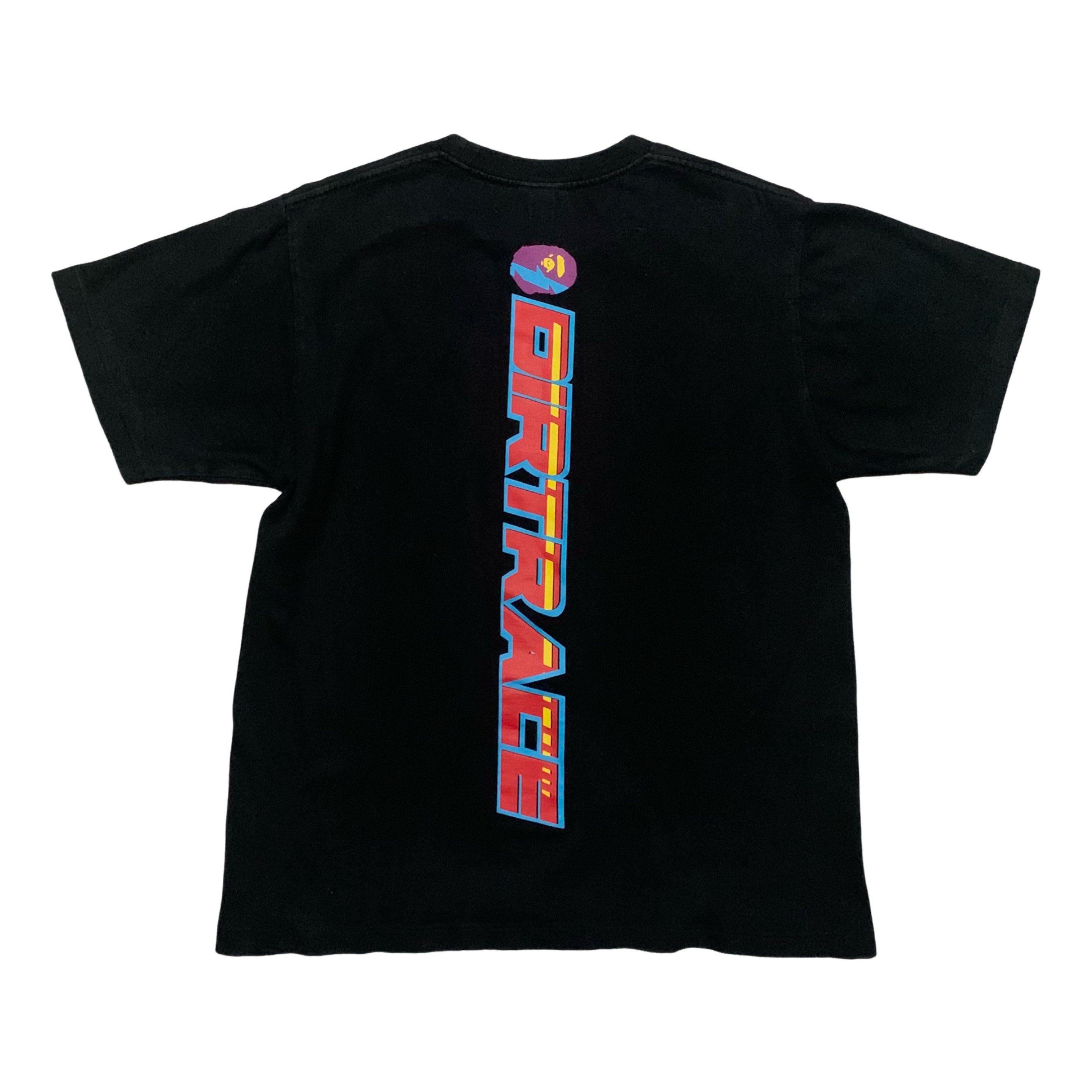 Bape Medium DirtRace BMX Black Tee A Bathing Ape