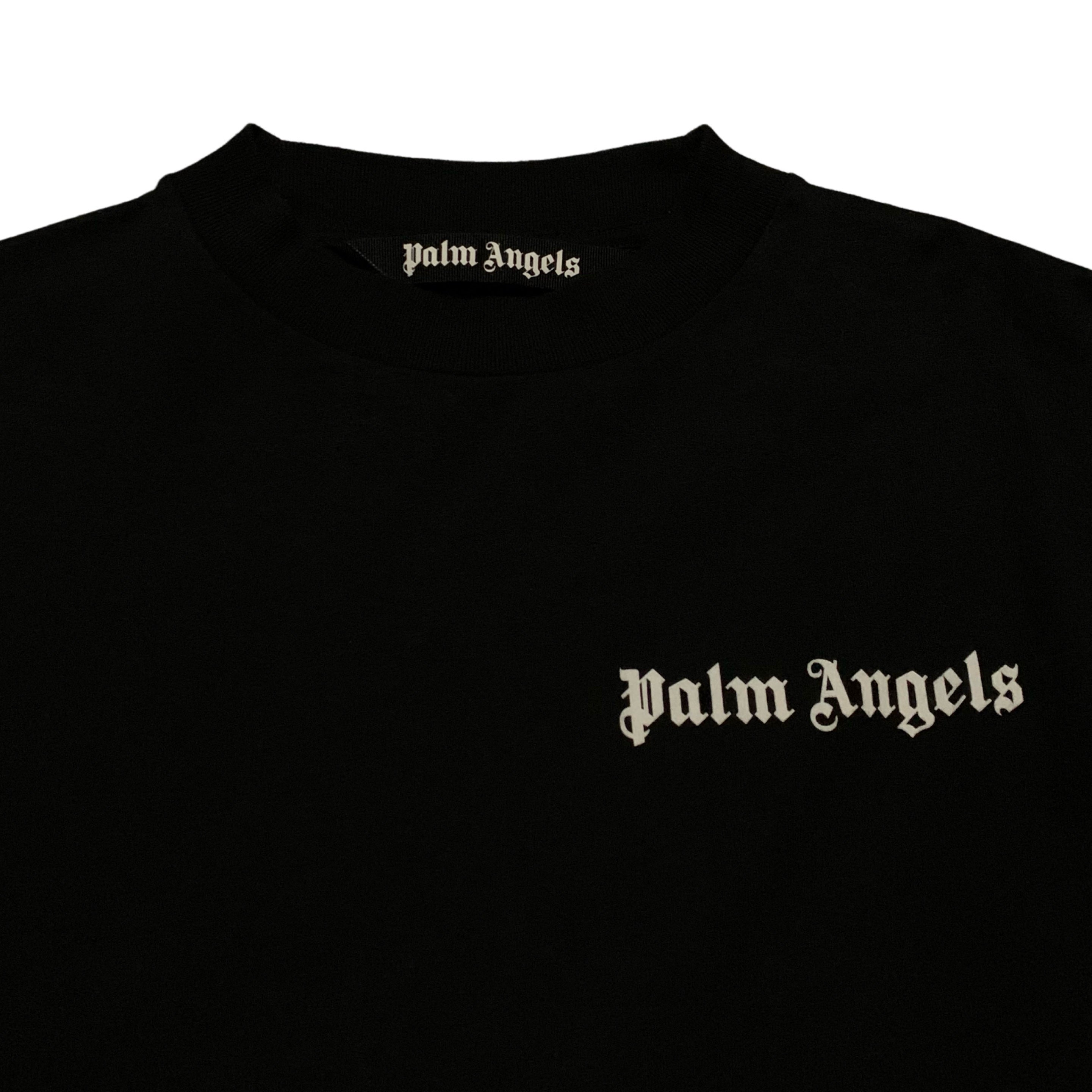 Palm Angels Small Logo Black Tee