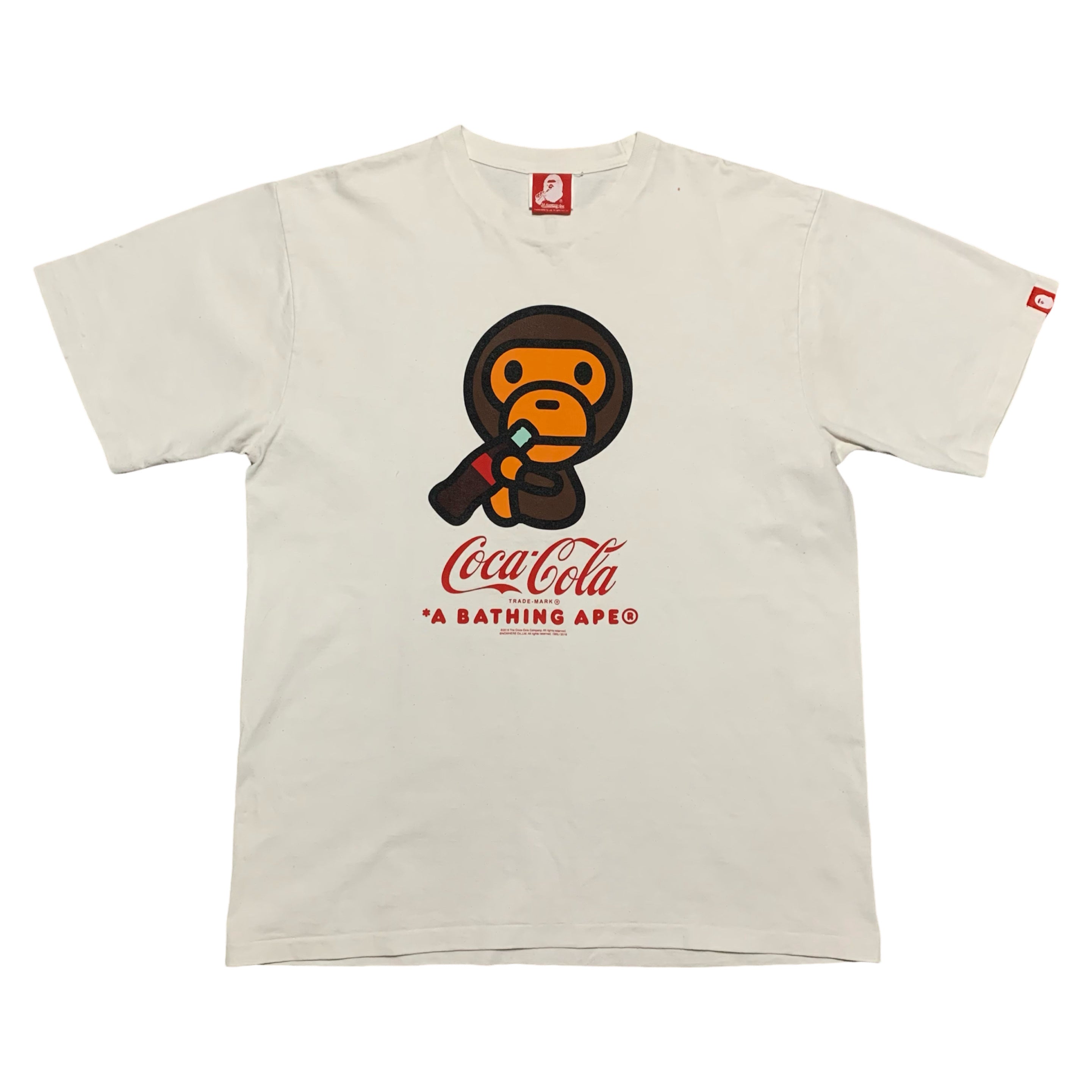 Bape XL Coca Cola Baby Milo White Tee A Bathing Ape 2016