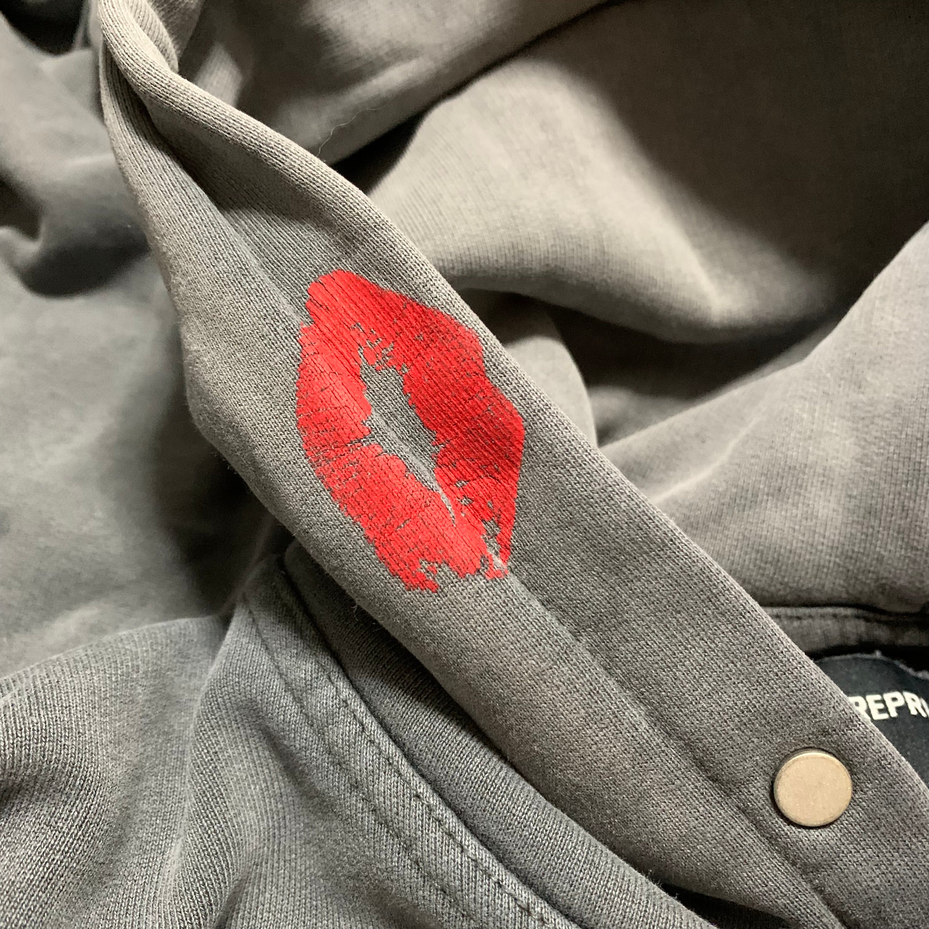 Represent XS Every Rose Vintage Grey Hoodie