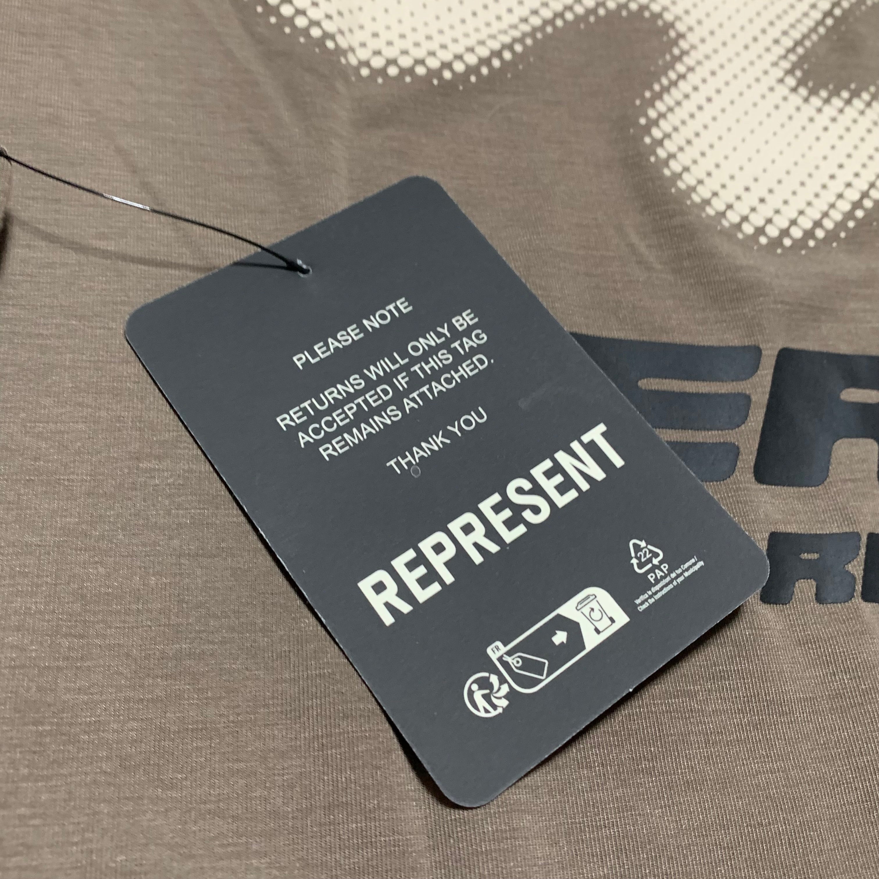 Represent XS 247 Future Terrains Oversized Tee Umber