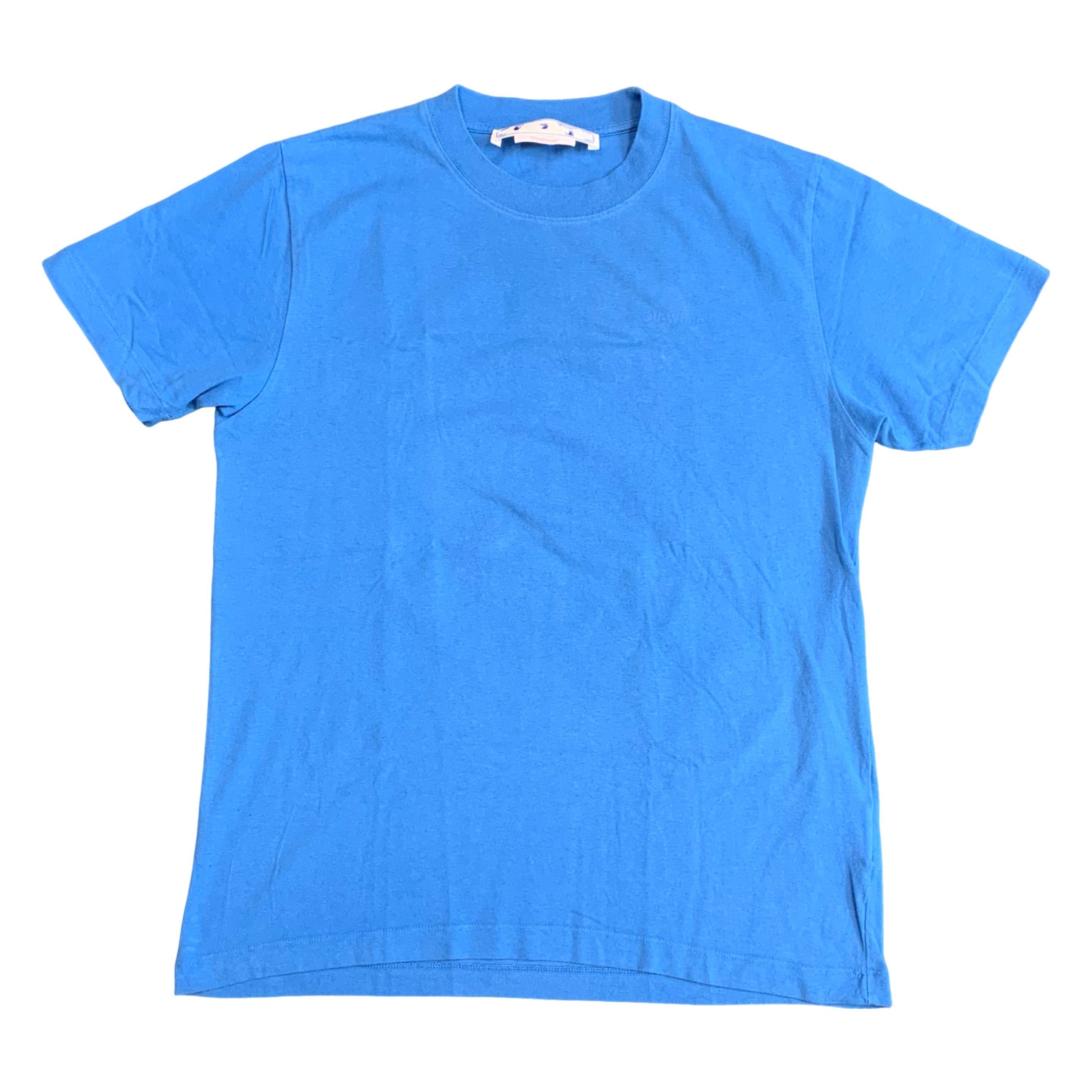 Off White Medium Tee Diag Tab Blue T-Shirt Virgil Abloh