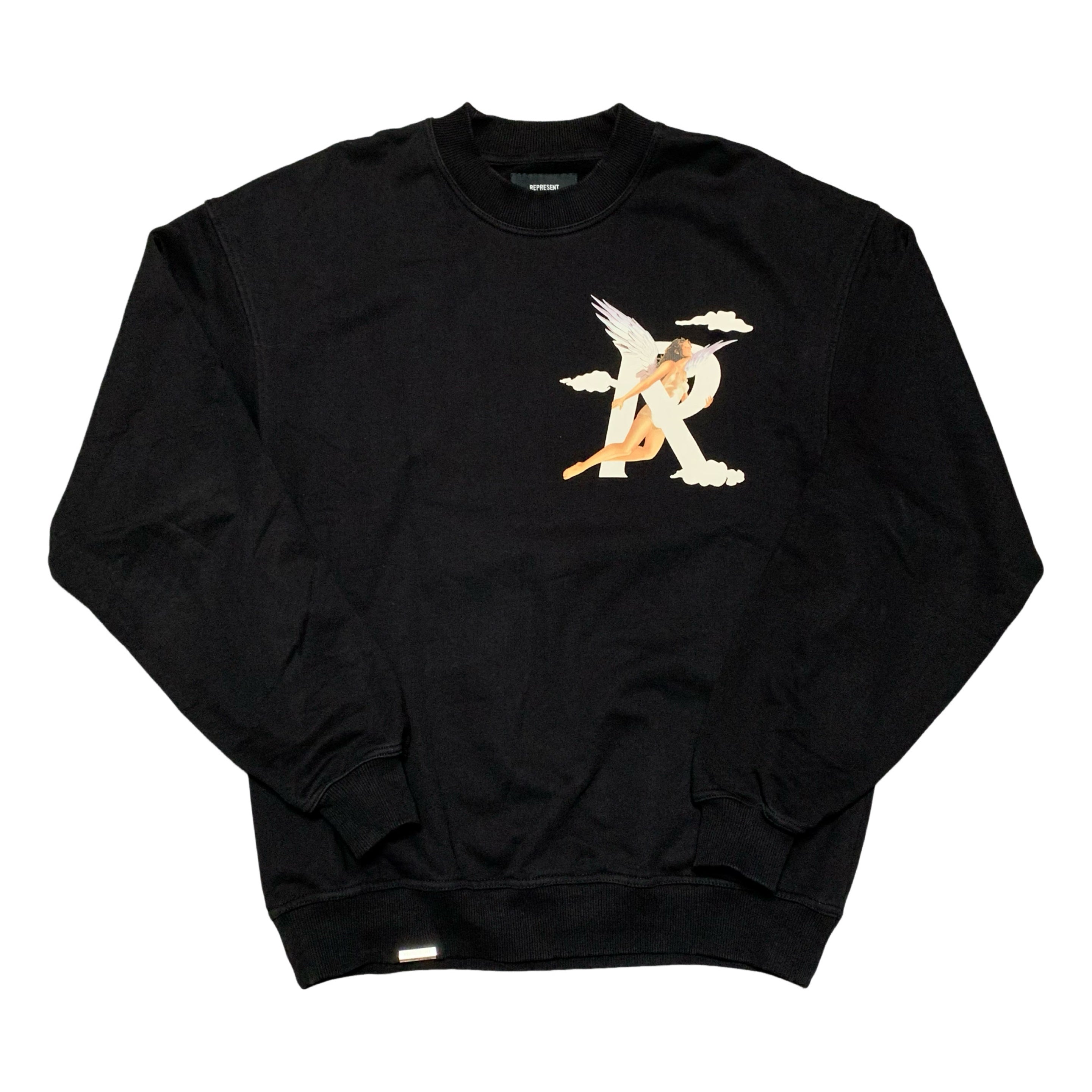 Represent Small Storms Of Heaven Jet Black Sweater Sweatshirt Crewneck