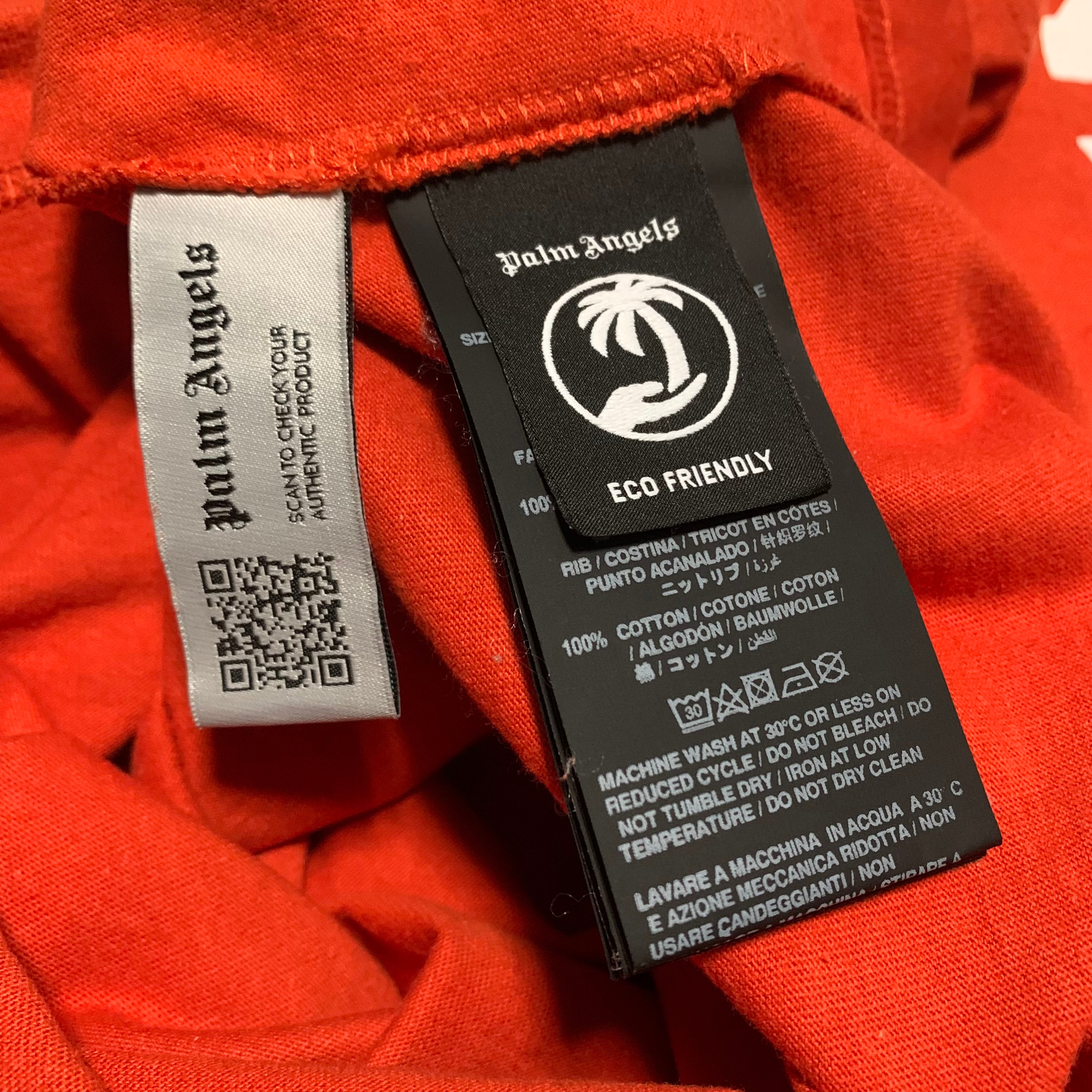 Palm Angels Medium Orange Kill The Bear Tee