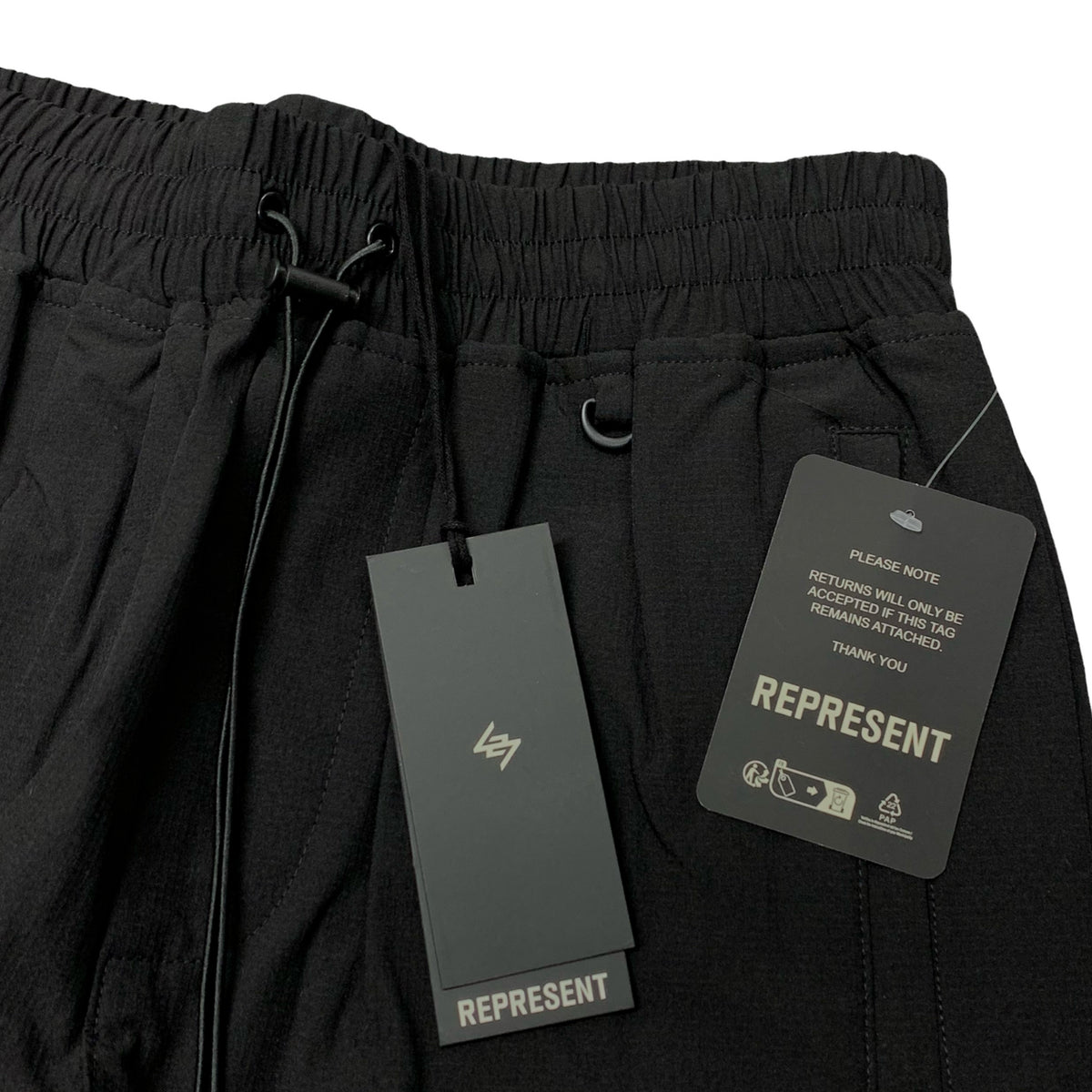 Represent Small Pants Black 247 Zip Pant Track Cargo Bottoms