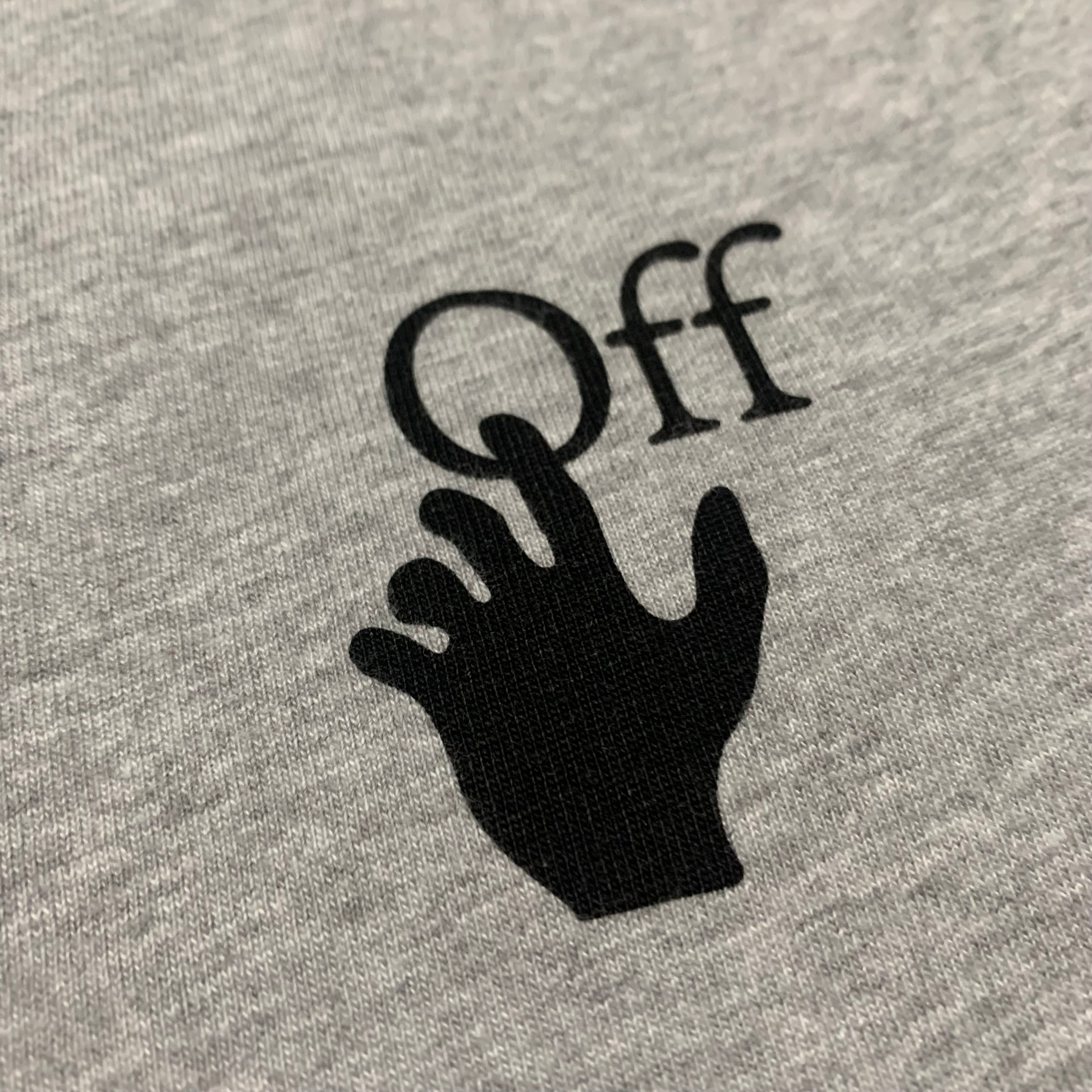 Off White Small Marker Arrows Grey Tee Virgil Abloh