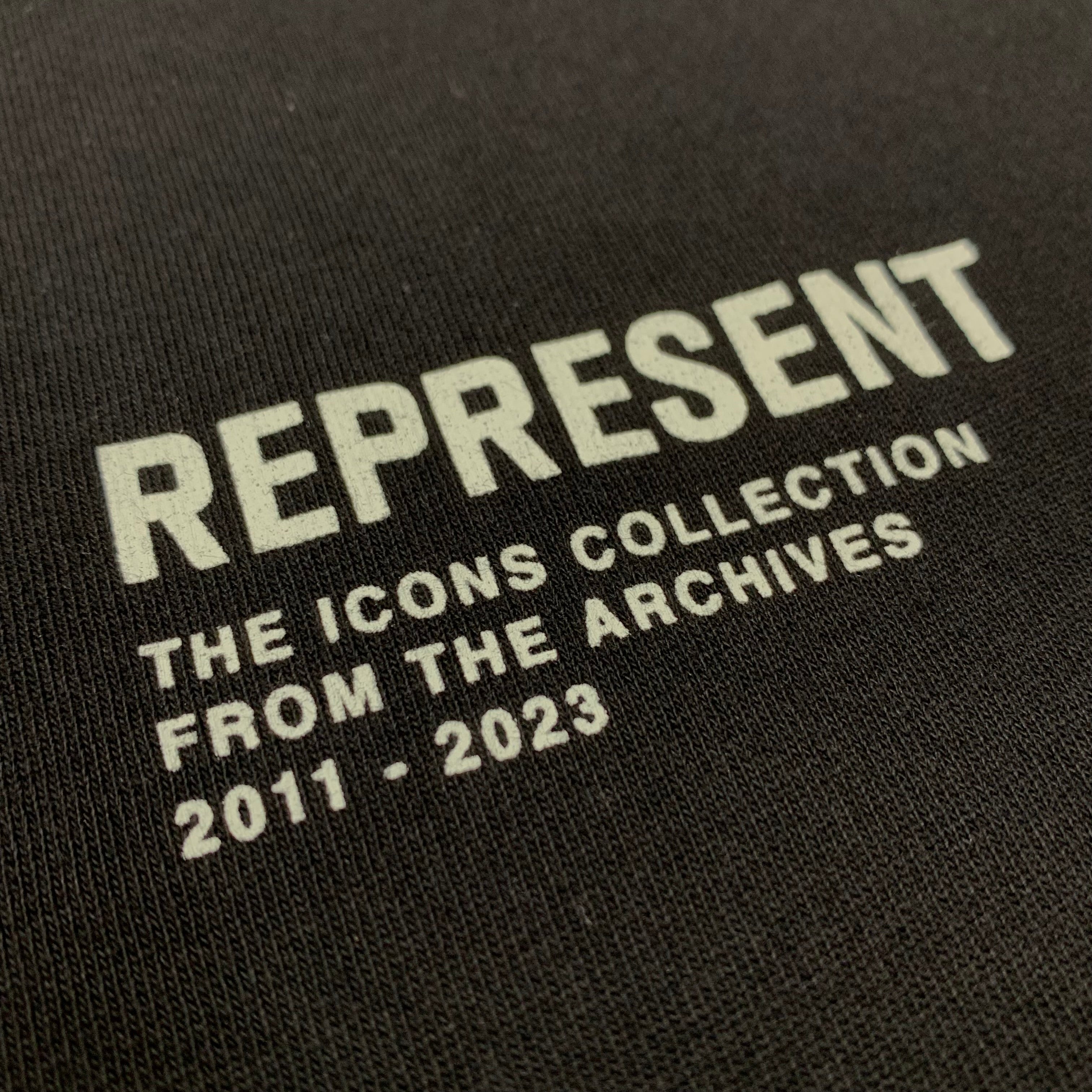 Represent Small Tee Icons Collection Jet Black T-Shirt