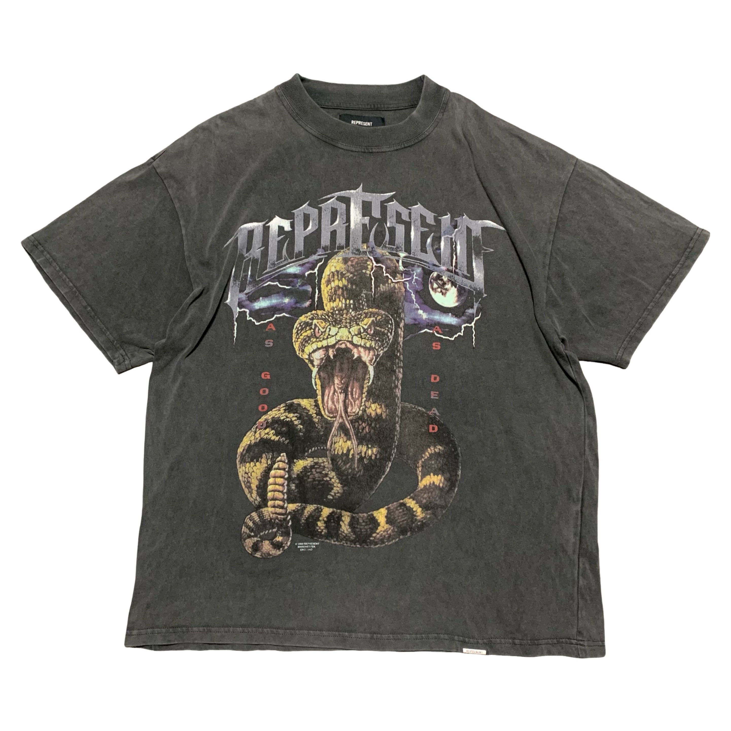 Represent Large As Good As Dead Vintage Grey Tee