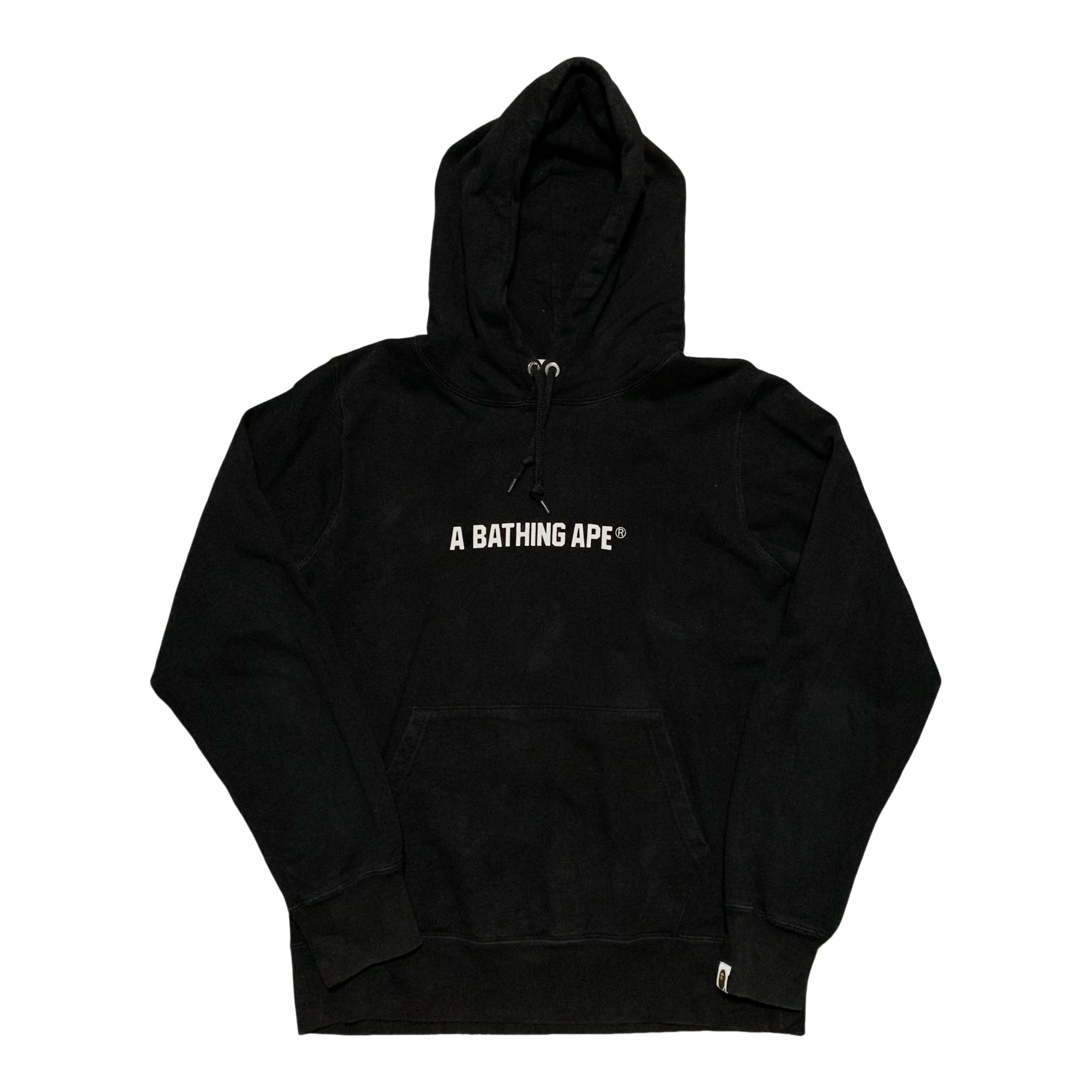Bape Medium Busy Works Graphic Black Hoodie A Bathing Ape