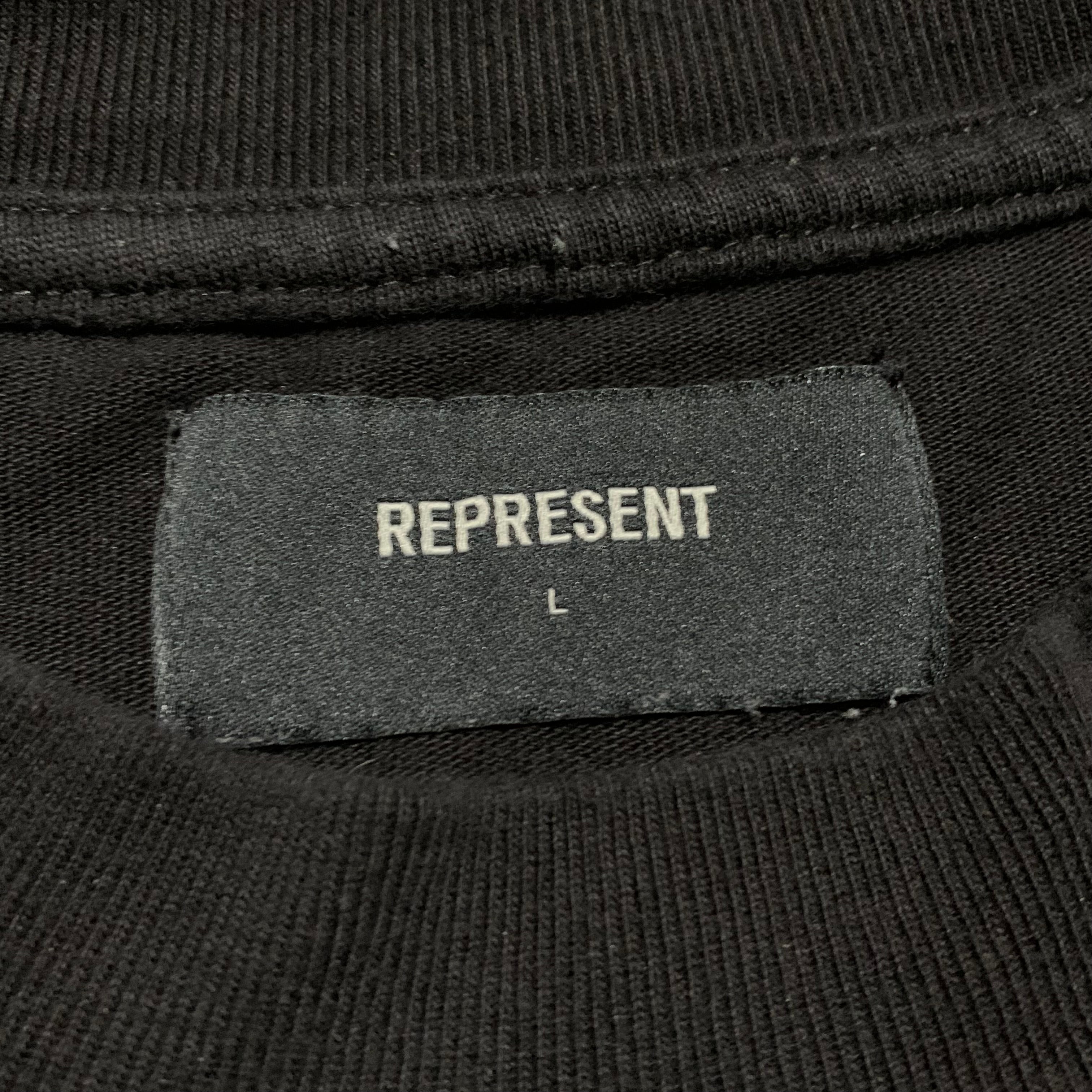 Represent Large British Archive Jet Black Tee