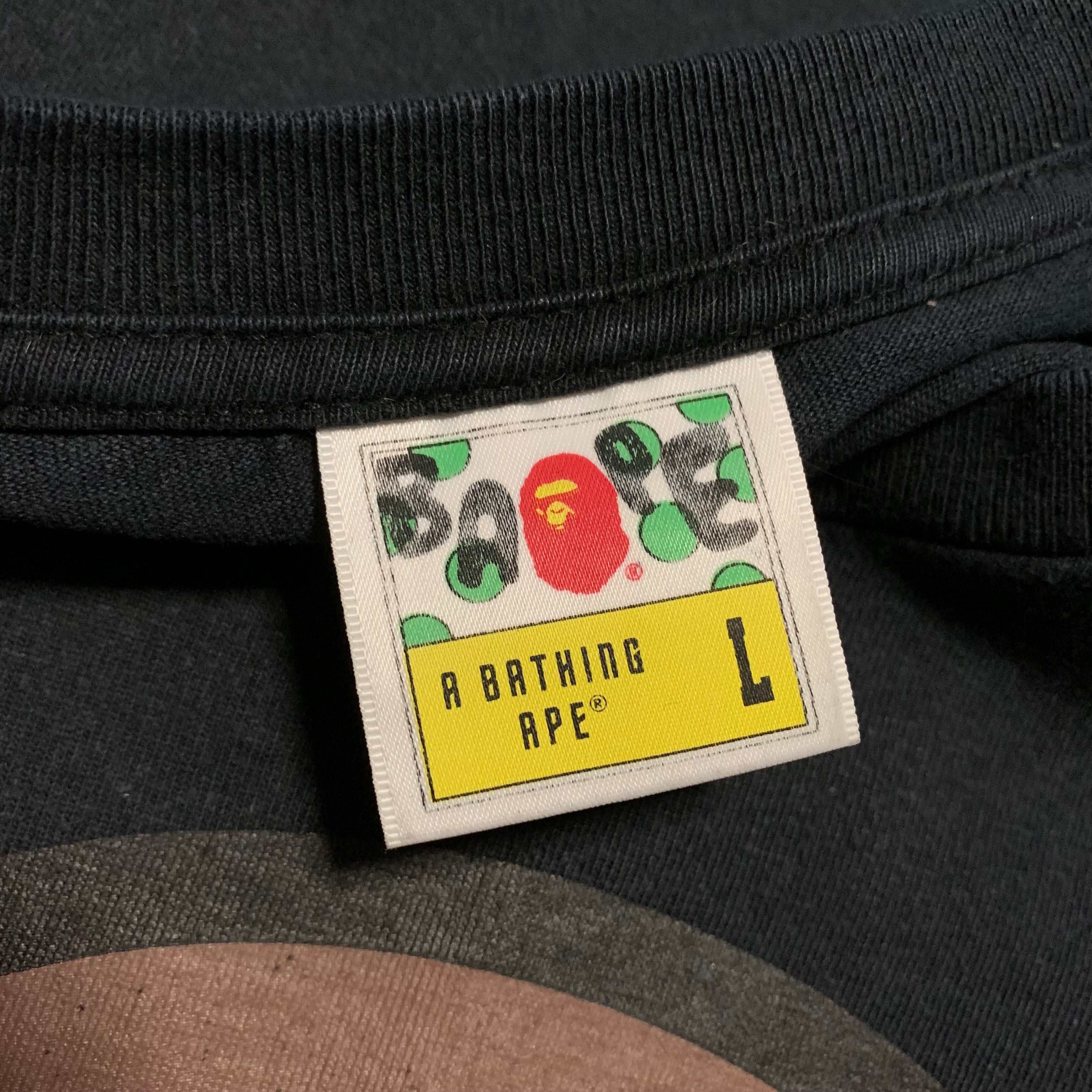 Bape Large Baby Milo Black Tee A Bathing Ape
