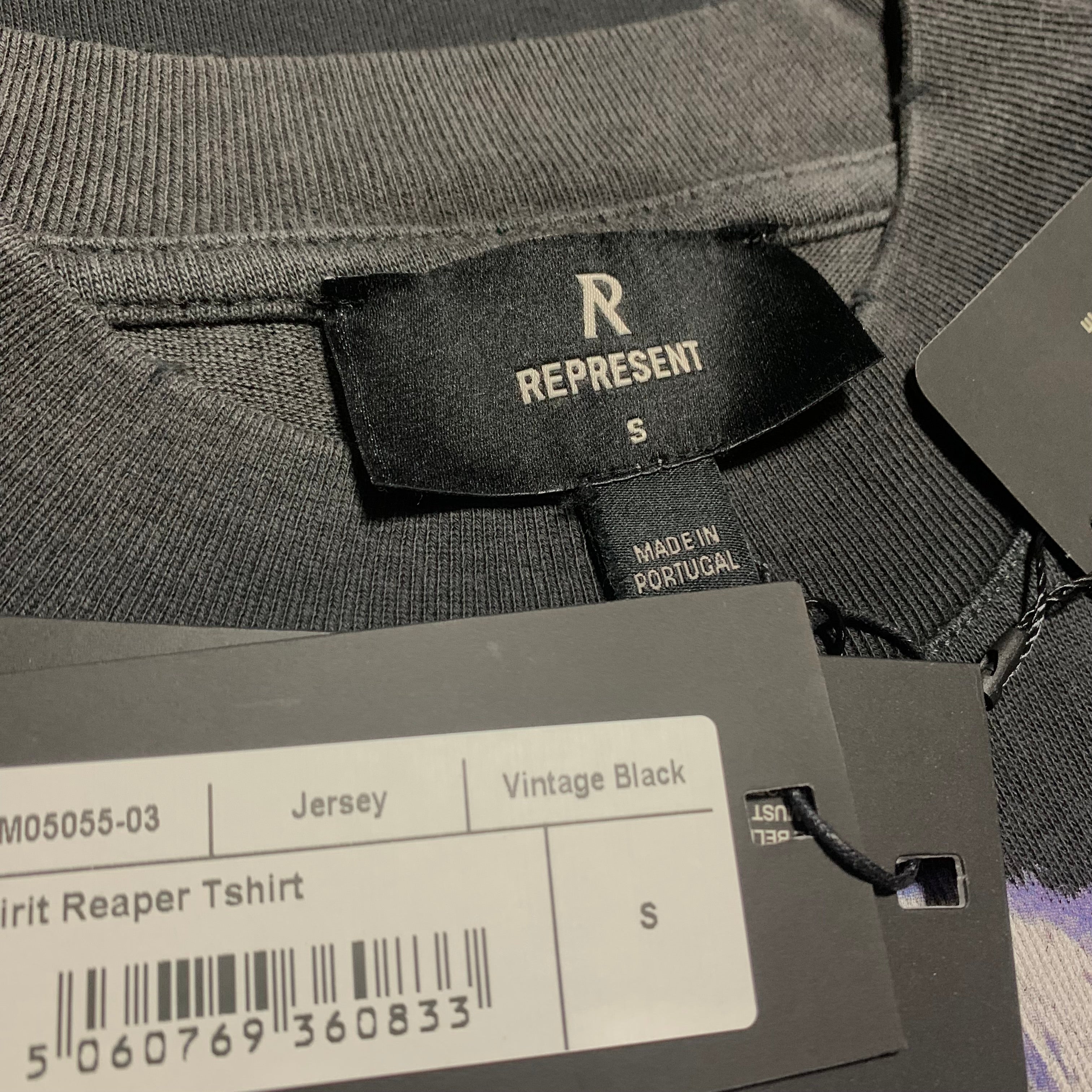 Represent Small Spirit Reaper Vintage Black Tee