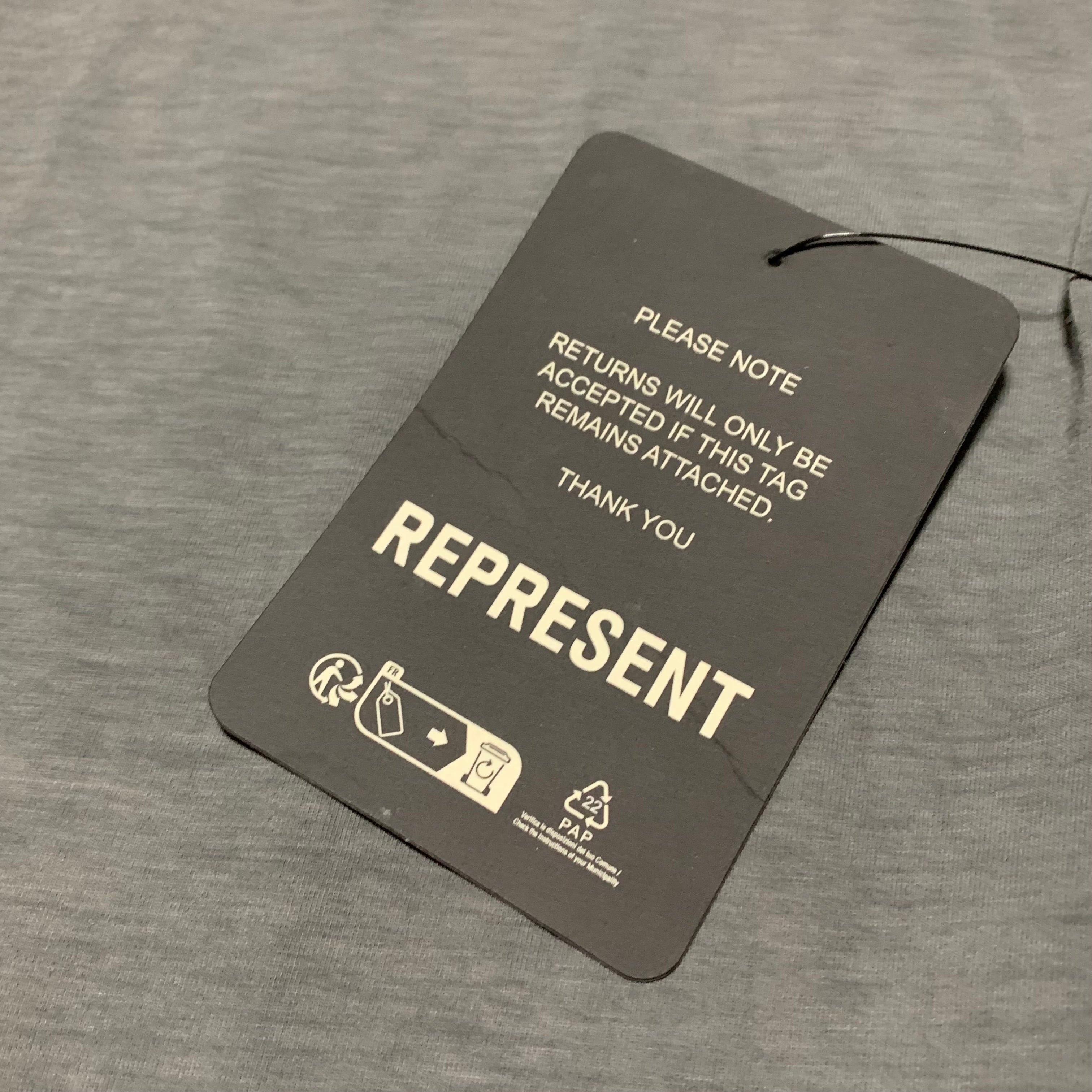 Represent XL Vintage 247 Tank Smoke Grey Oversized Top