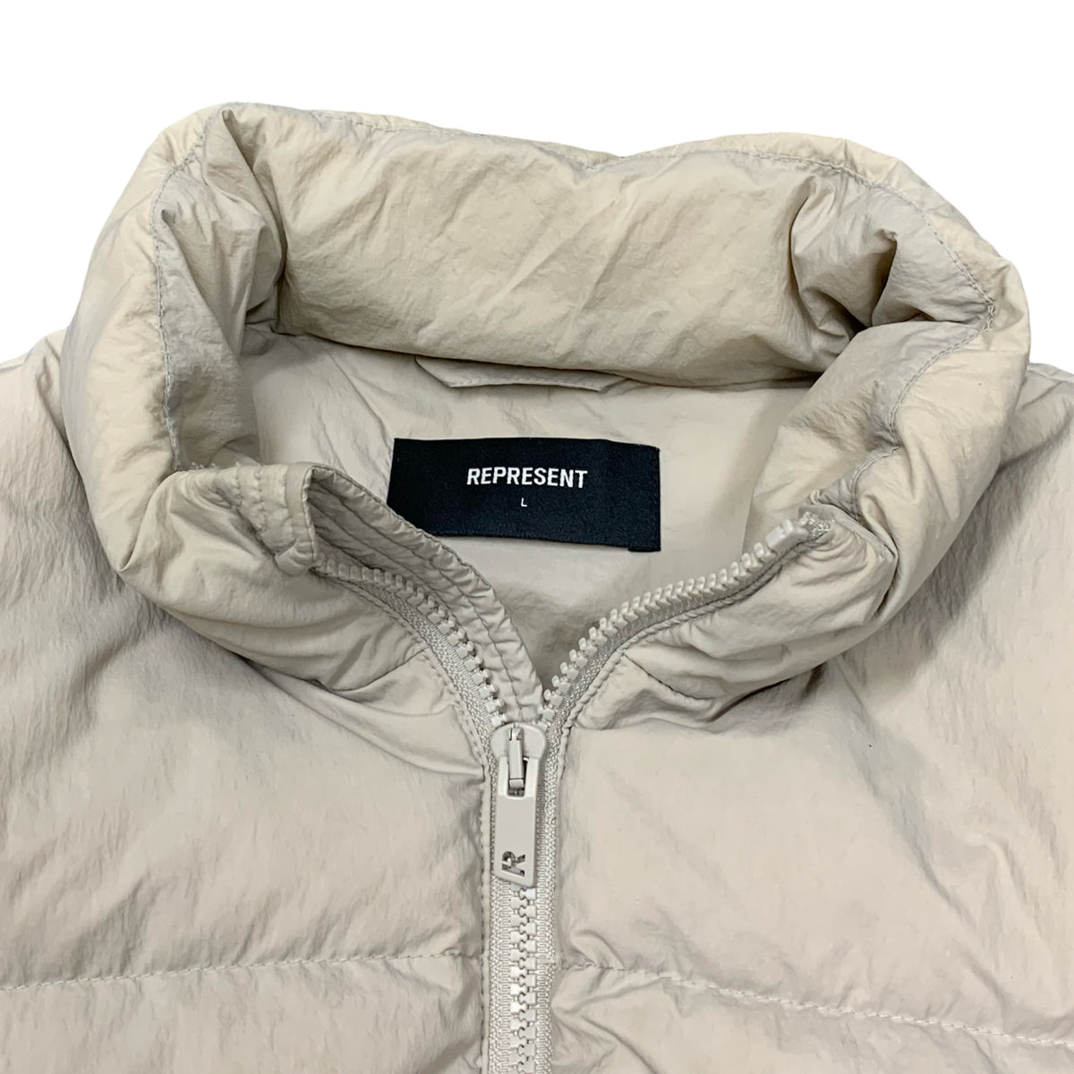 Represent Large Jacket Puffer Vest Grey Slate Gilet