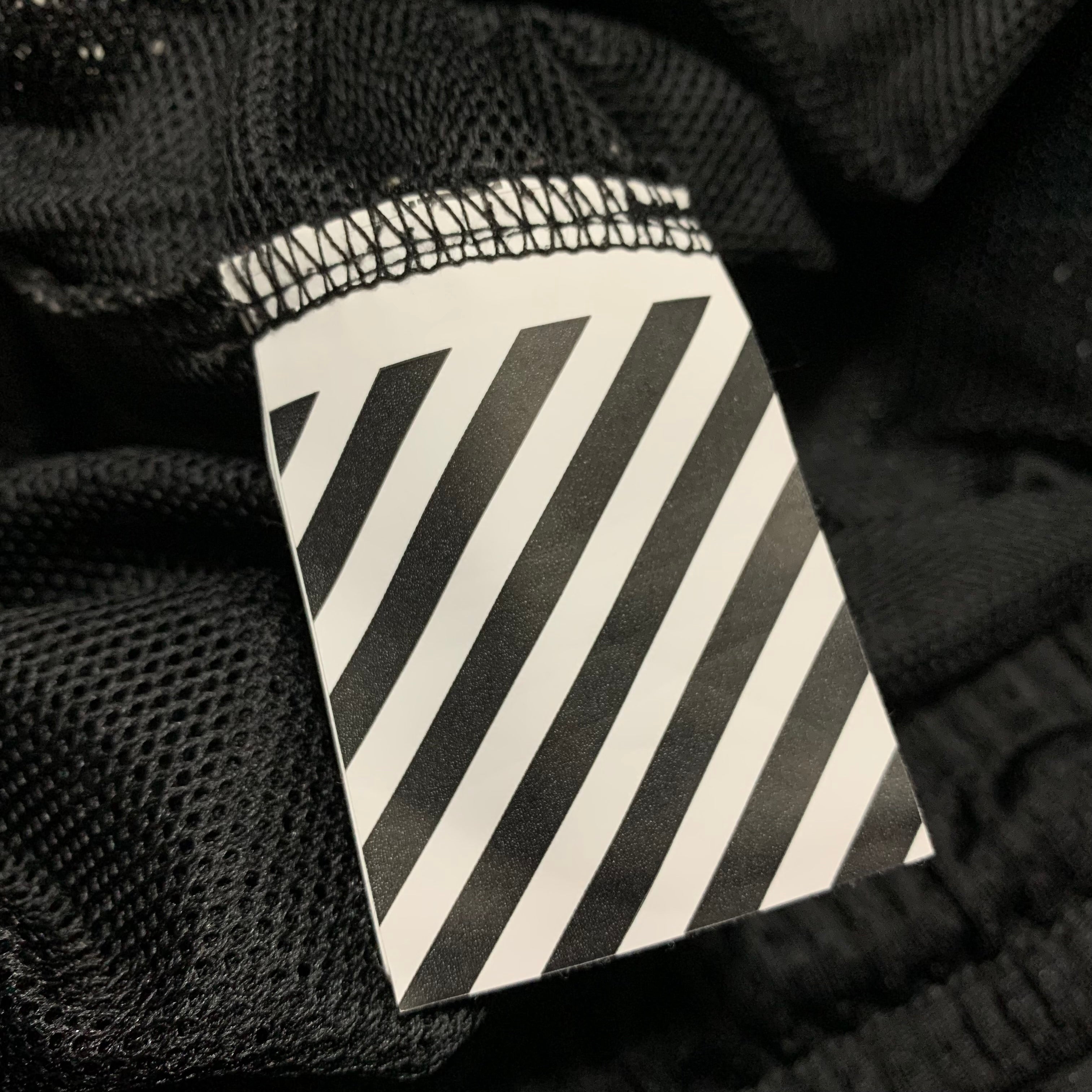 Off White Large Shorts Black Mesh Virgil Abloh 2020