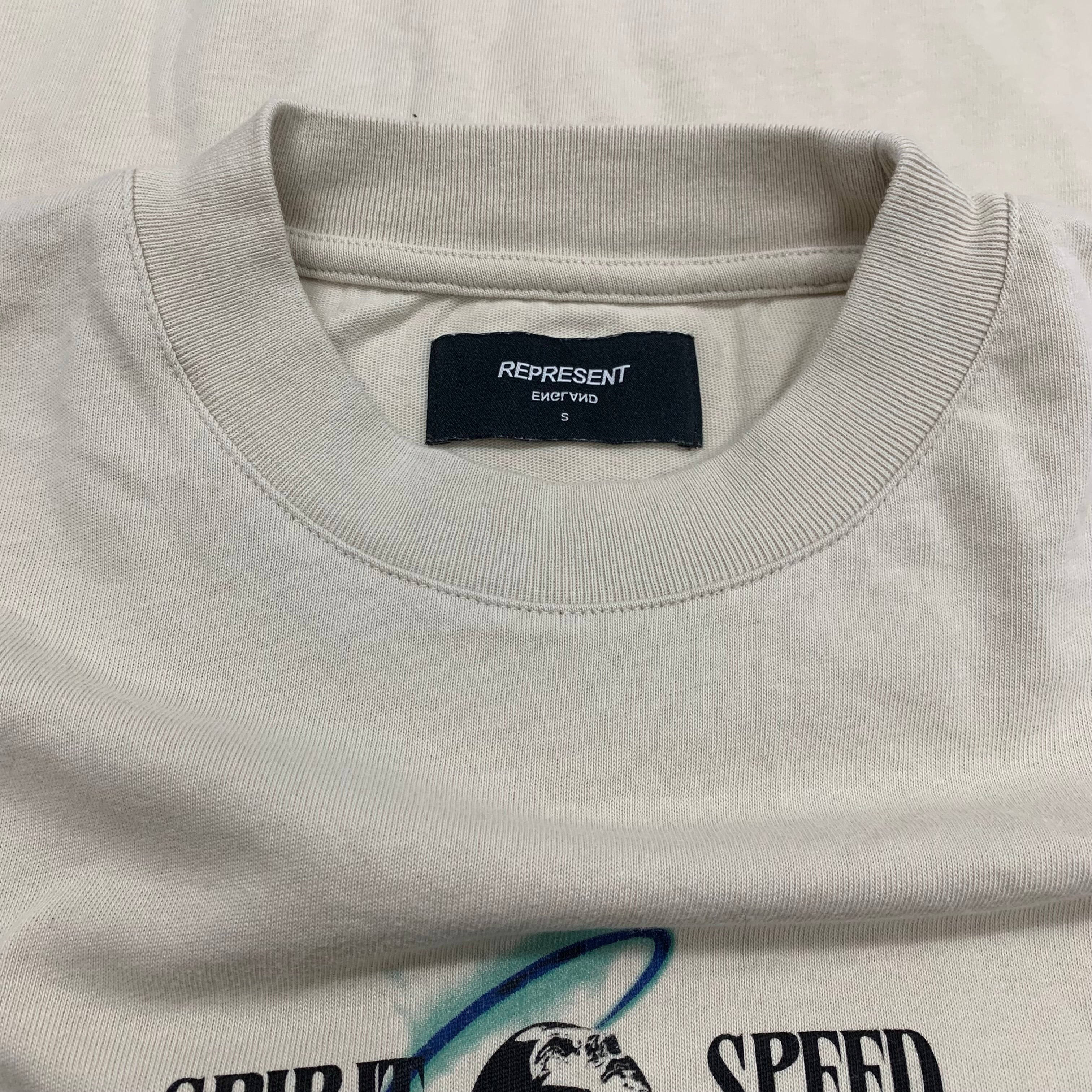 Represent Medium Tee Spirit Speed Vintage White T-Shirt