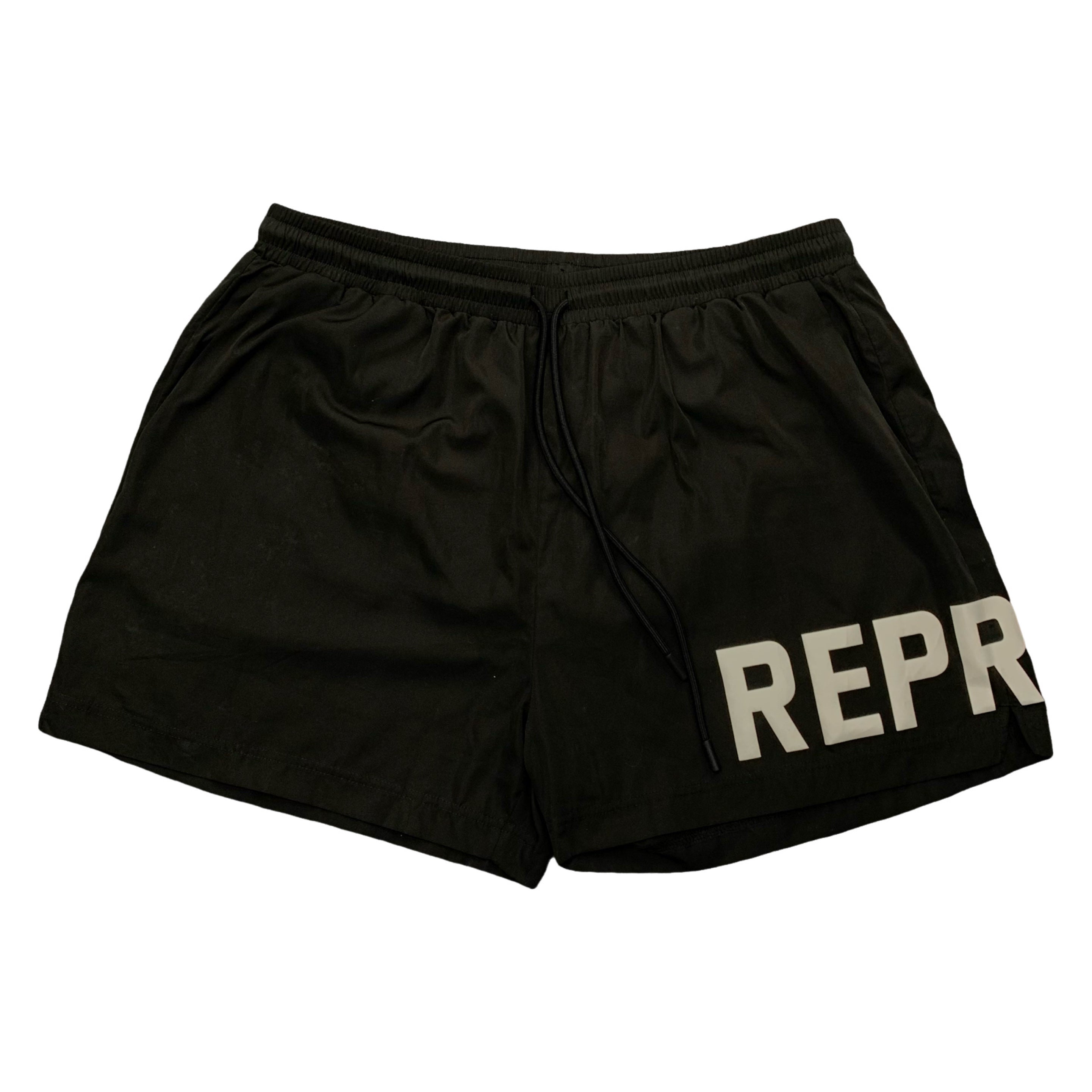Represent XL Swim Shorts Graphic Black Bottoms