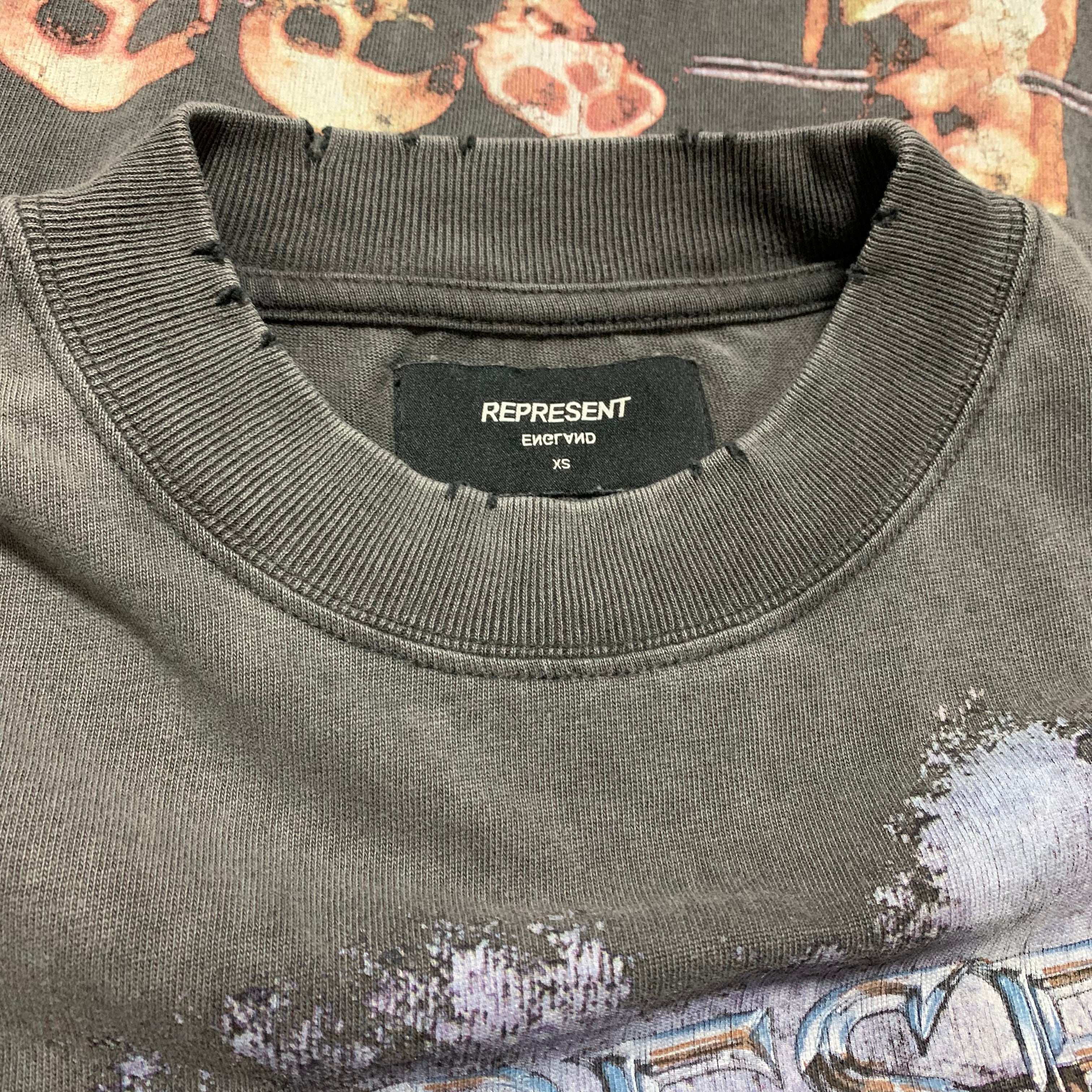 Represent XS Megadeth Vintage Grey Tee 2020