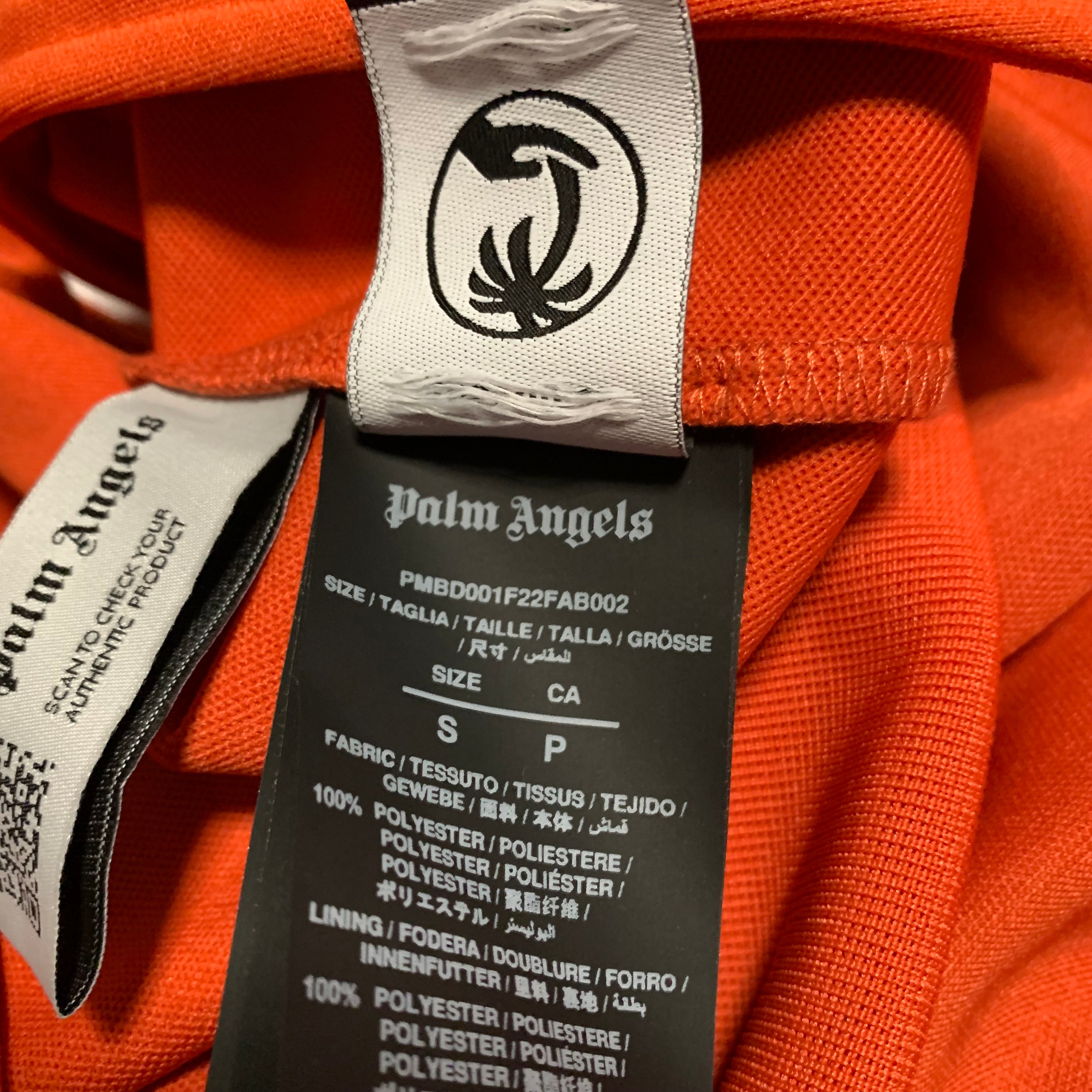 Palm Angels Small Classic Track Jacket Orange