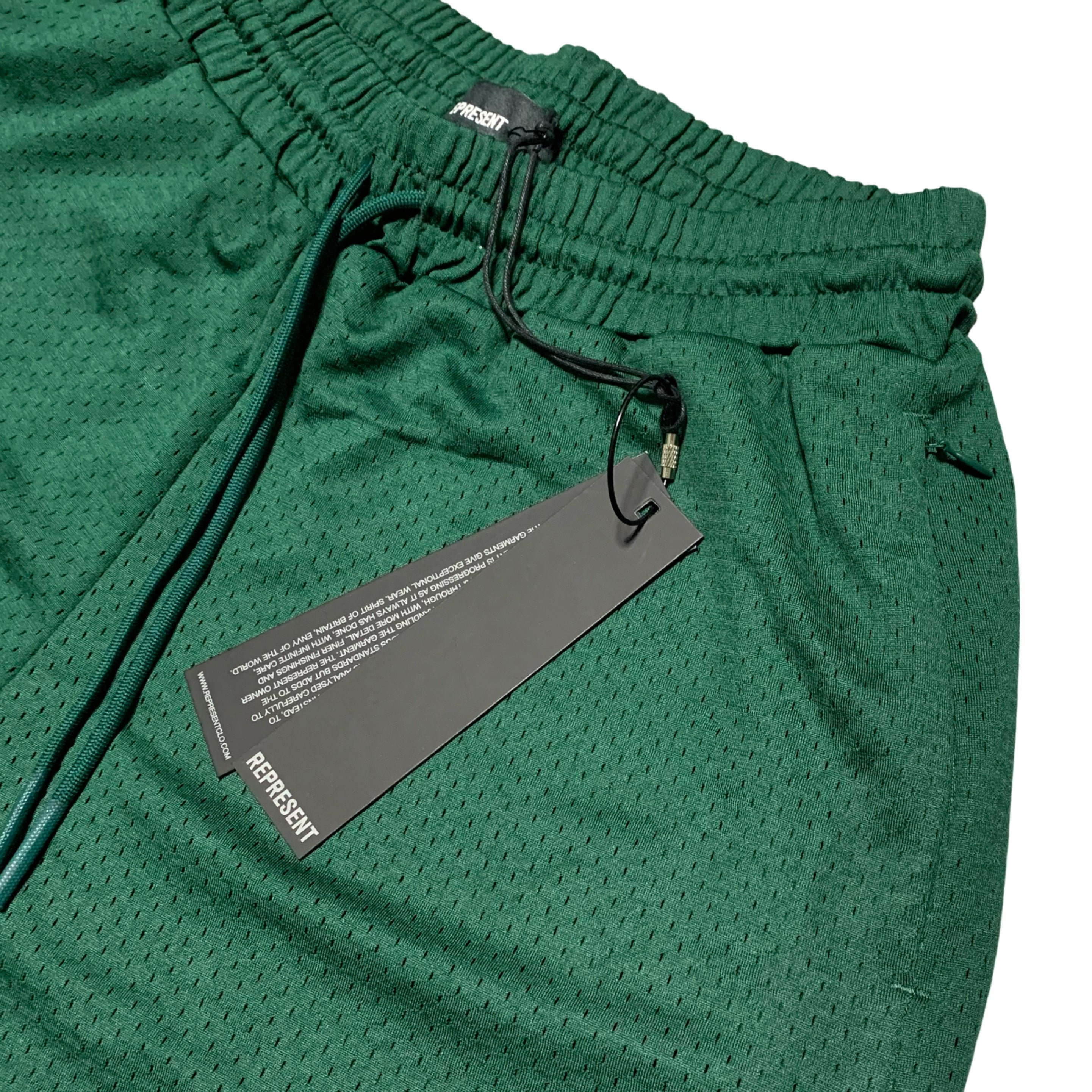 Represent Small Shorts Owners Club Mesh Racing Green