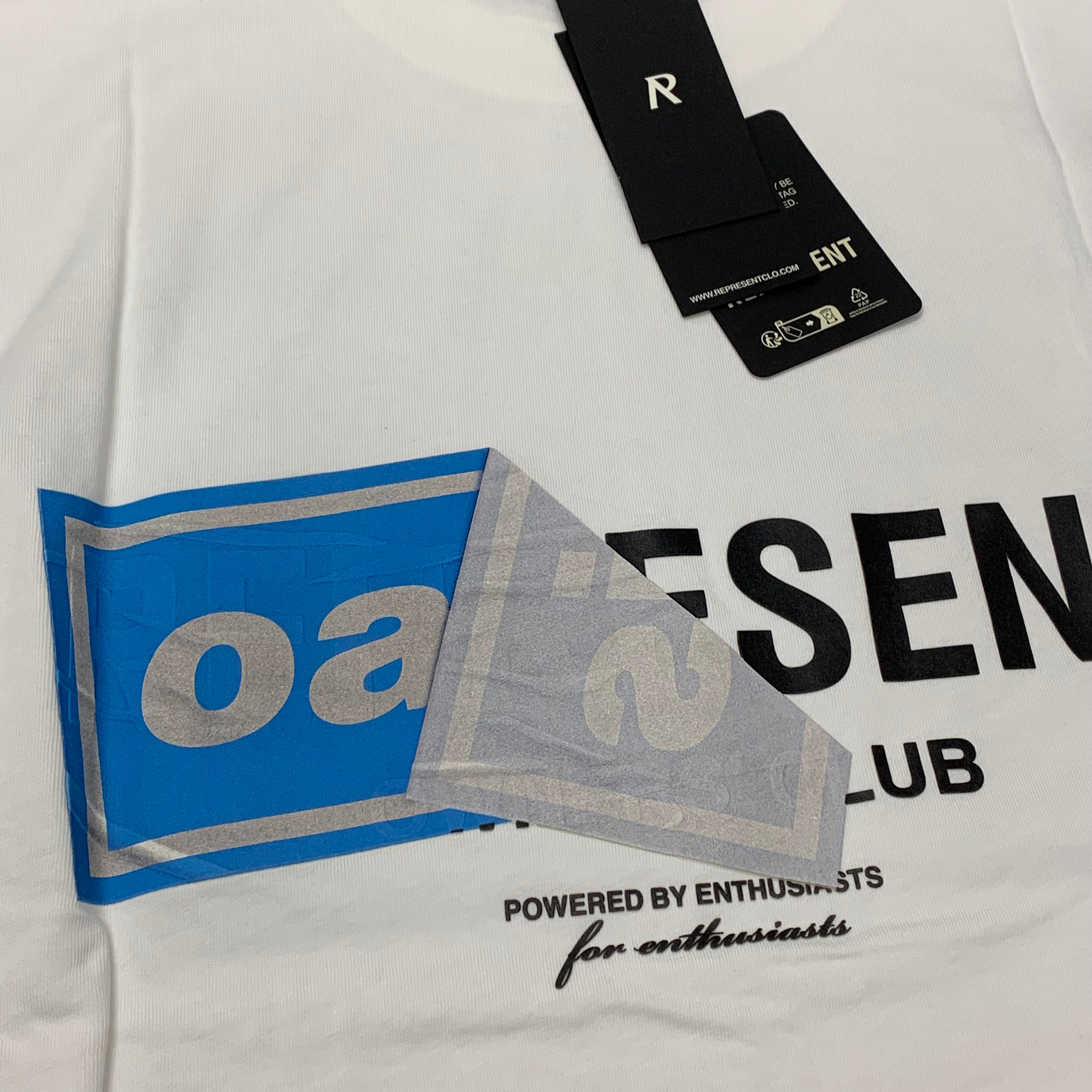Represent Small Tee Oasis Owners Club Flat White T-Shirt