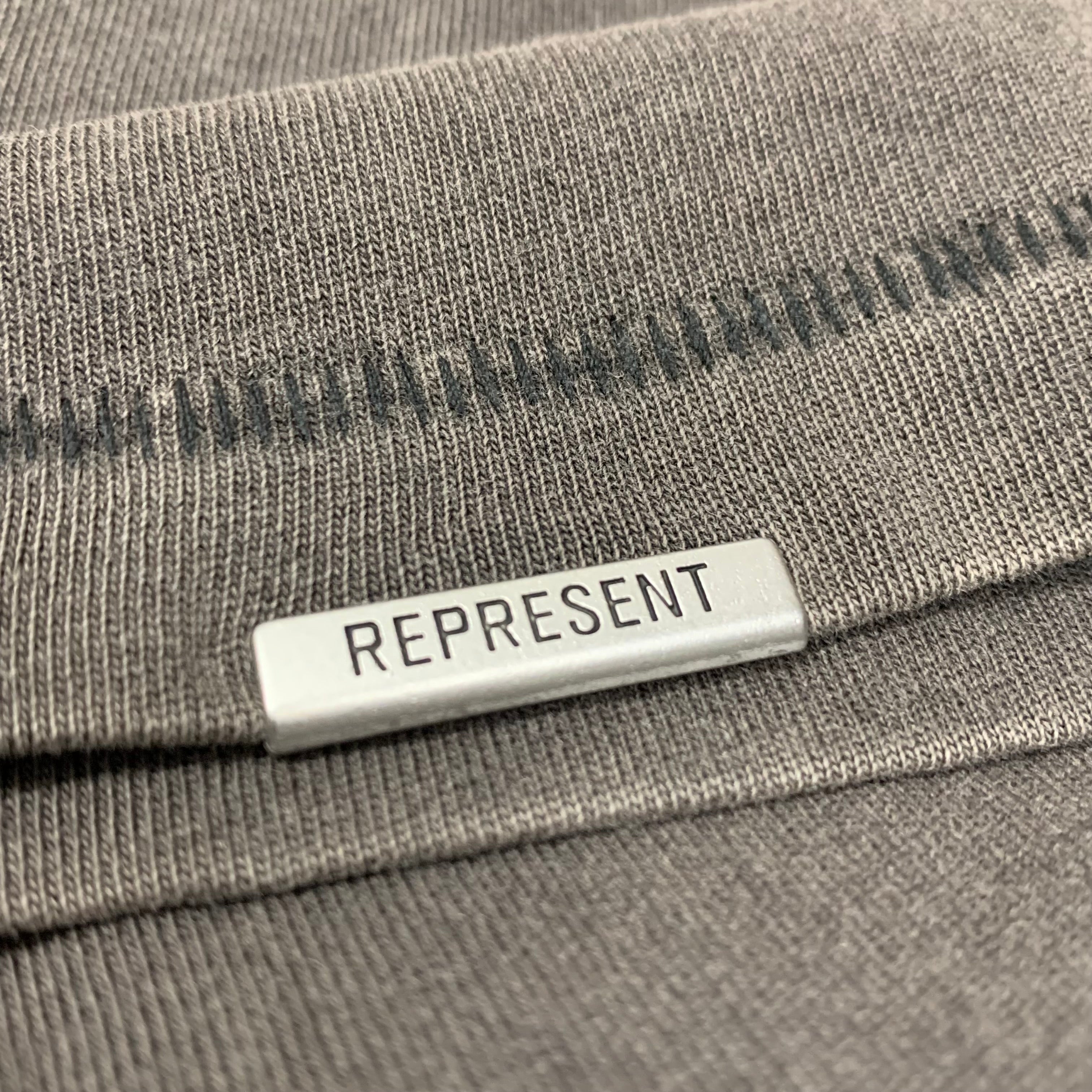 Represent XL Tee Flannels Legacy Banner Vintage Grey T-Shirt