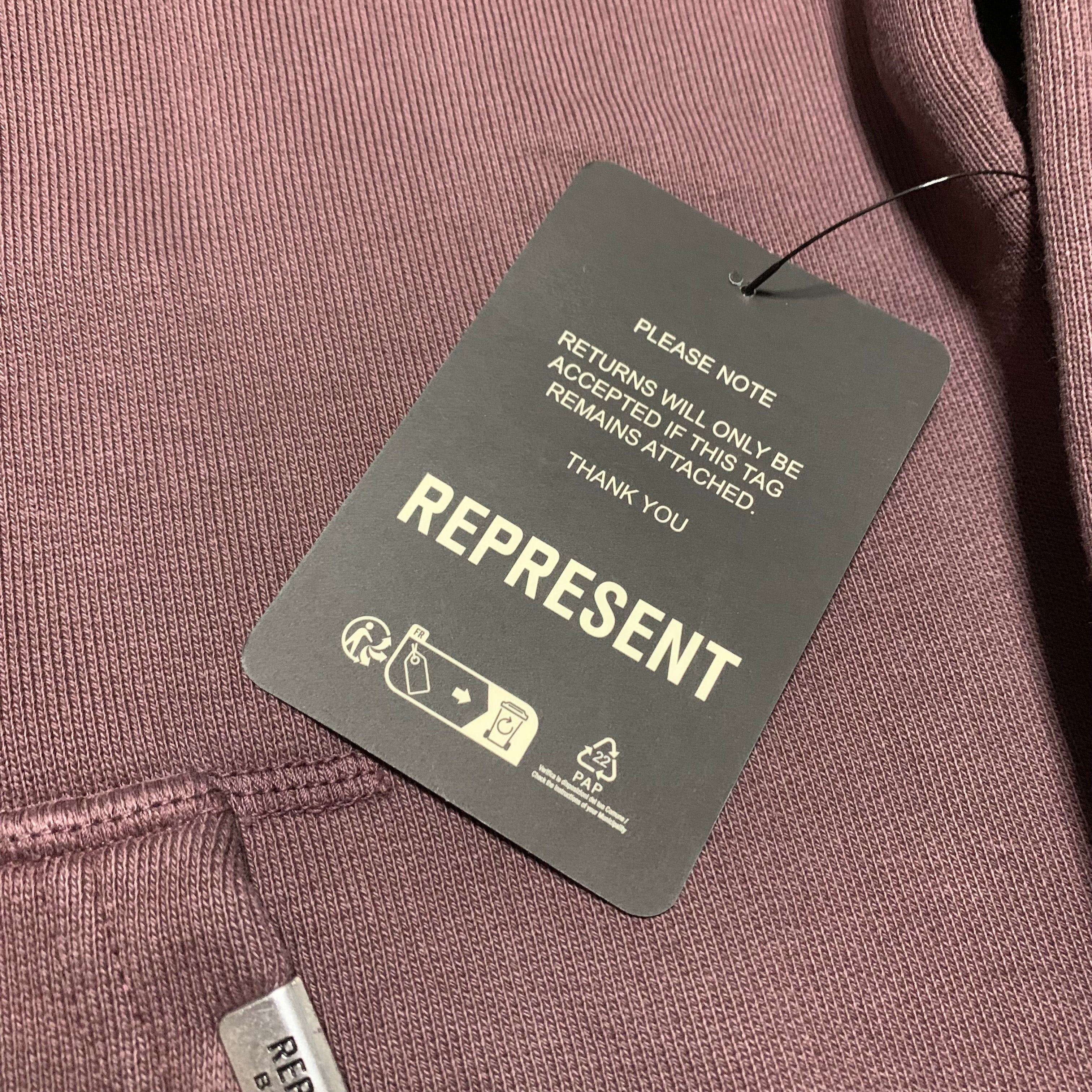 Represent x Belstaff Small Outline Phoenix Plum Hoodie (RRP £190)