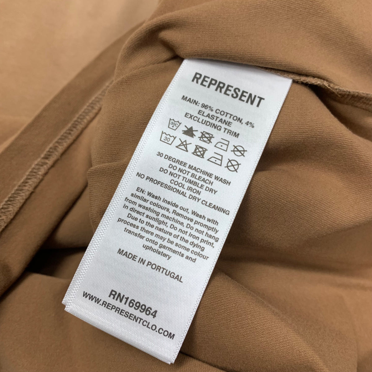 Represent Small Tee 247 Motion Oversized Rust T-Shirt