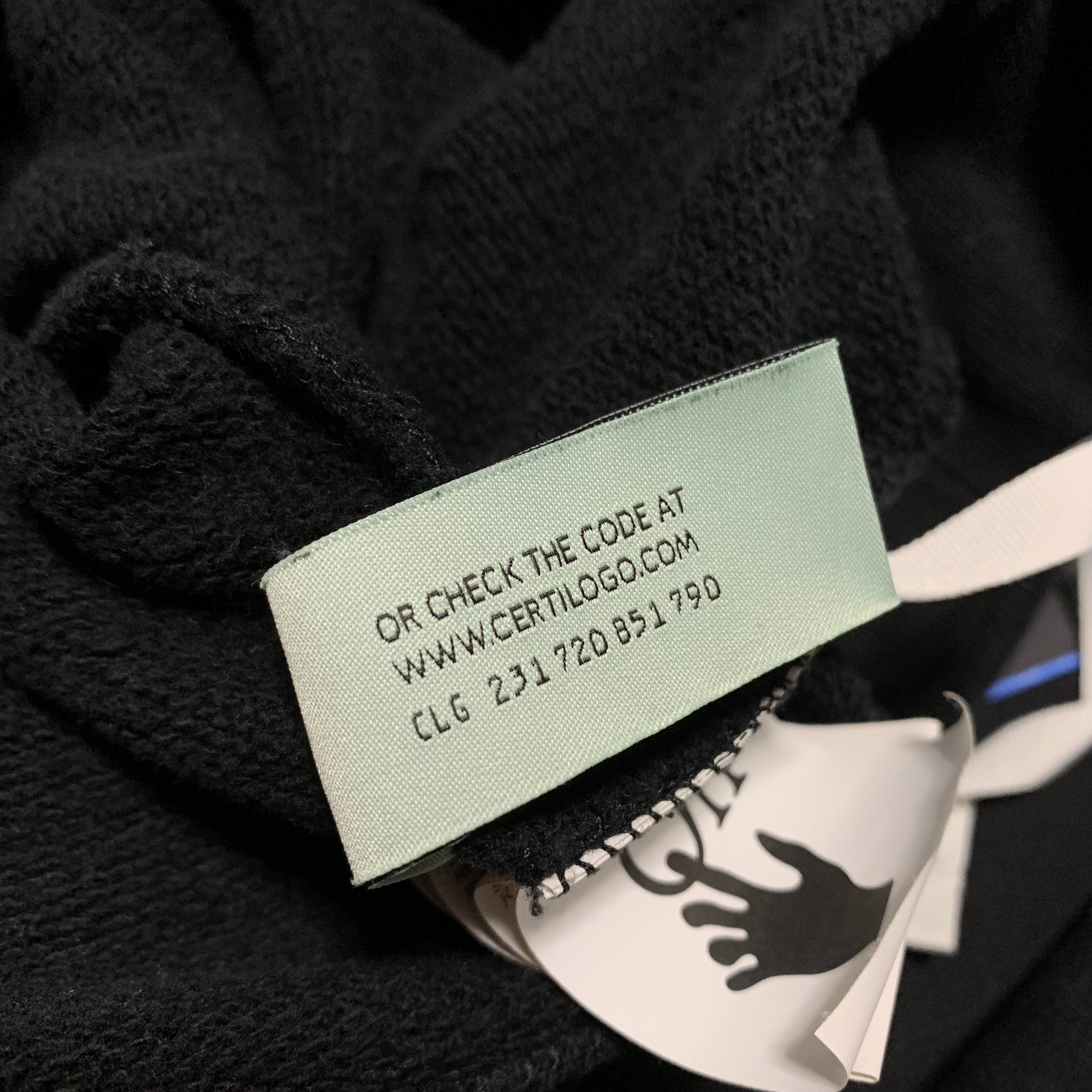 Off White Small Caravaggio Arrows Black Sweater Sweatshirt Crewneck Virgil Abloh