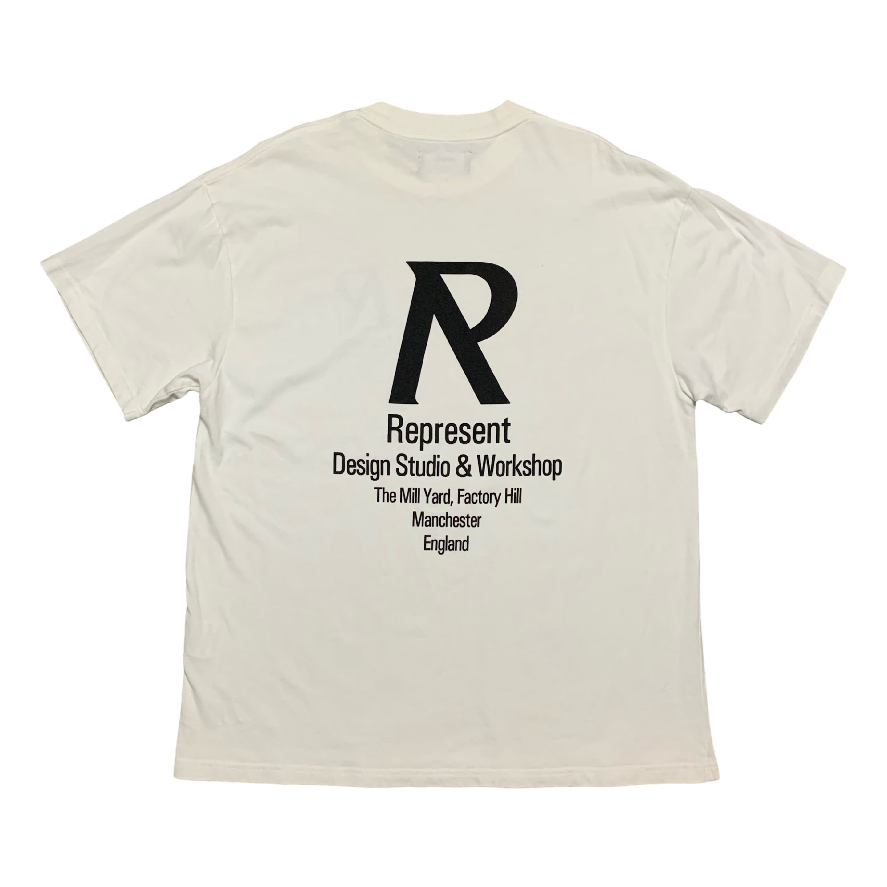 Represent Large Design Studio Flat White Tee