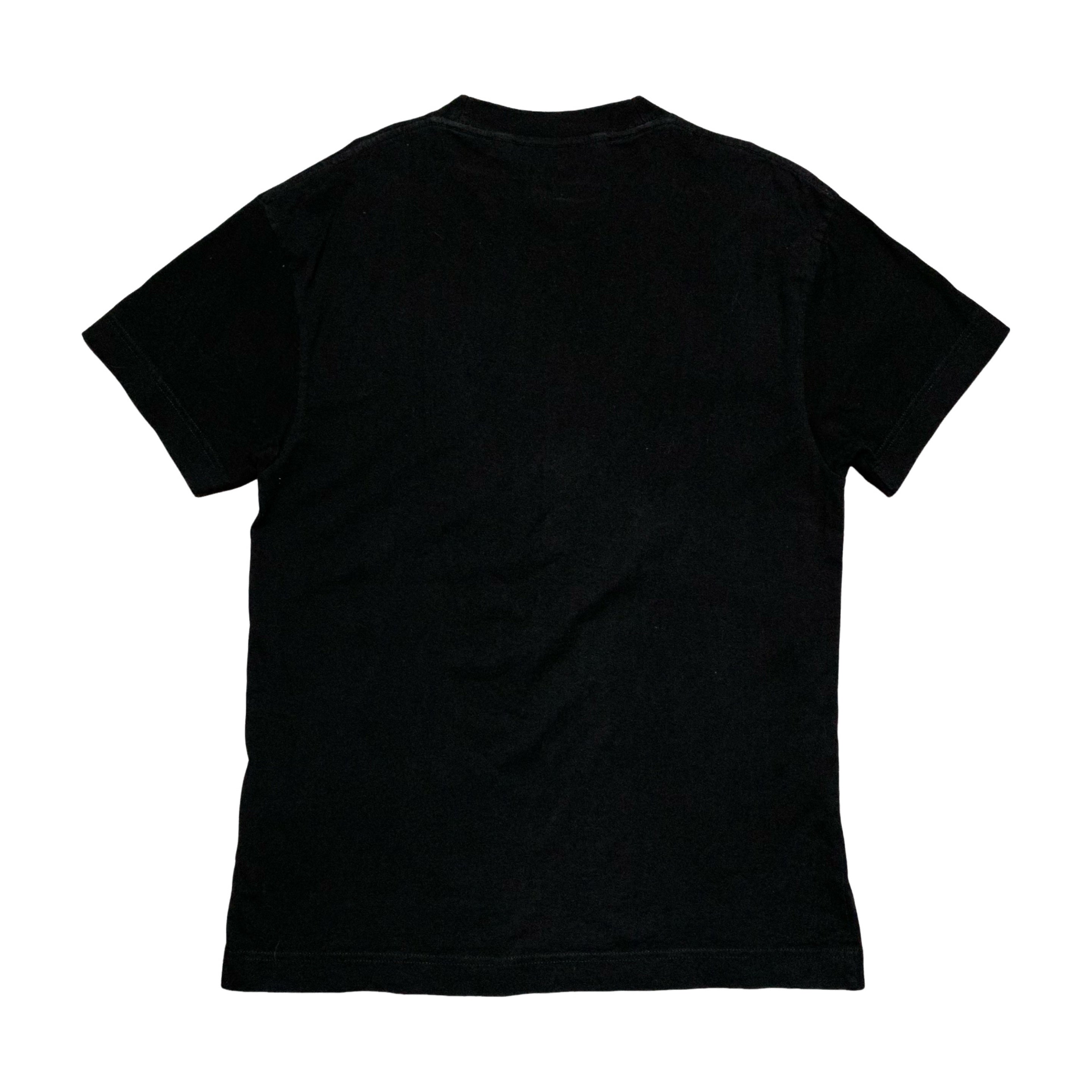 Palm Angels Small Dubai Sprayed Heart Black Tee