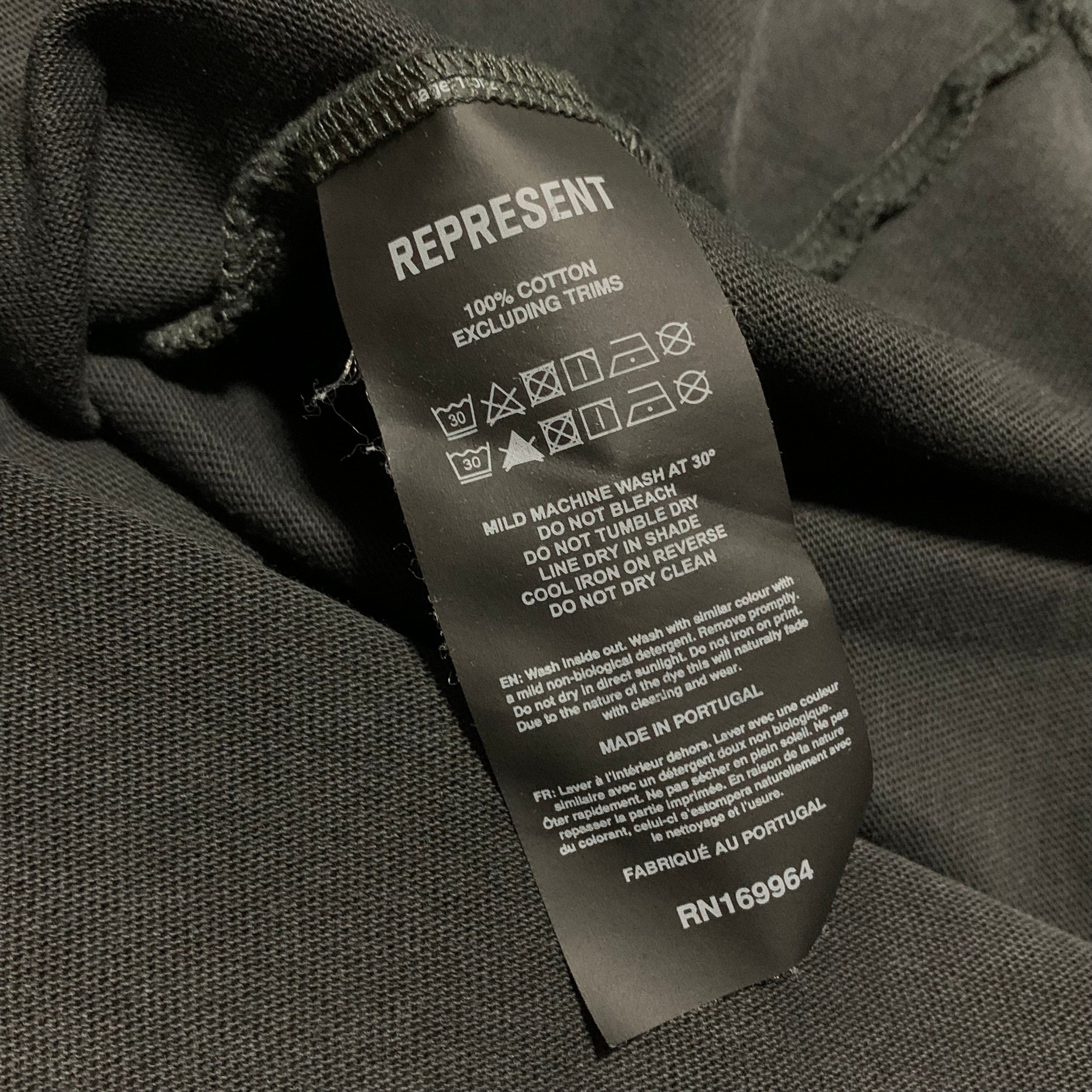 Represent Medium Marais Great Ocean Vintage Black Tee