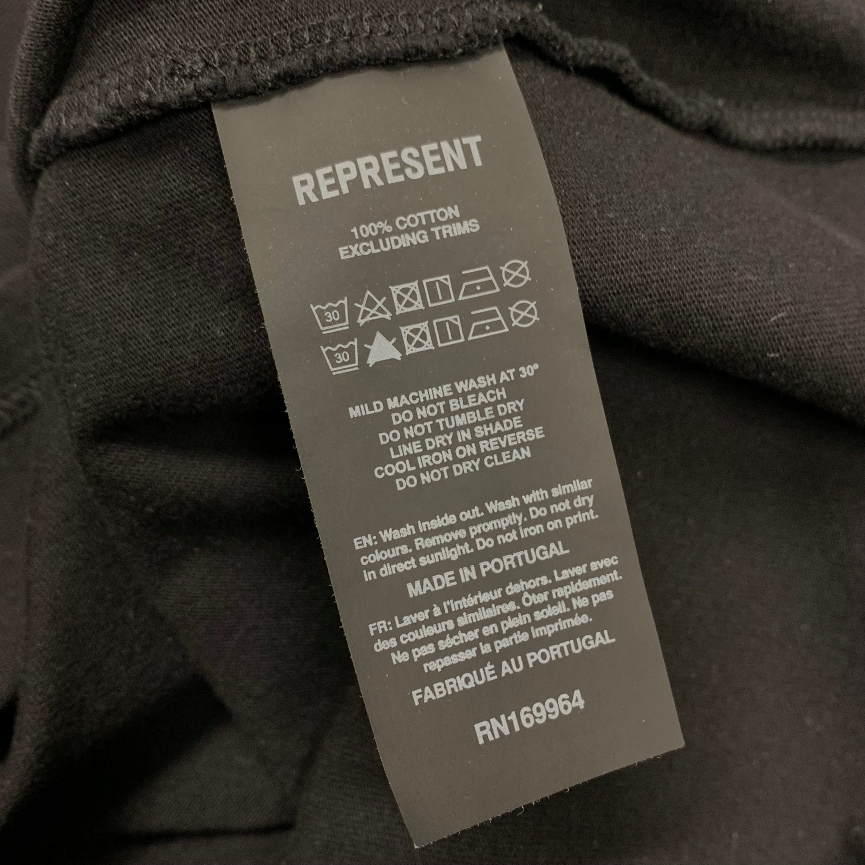 Represent Large Tee Owners Club Jet Black T-Shirt